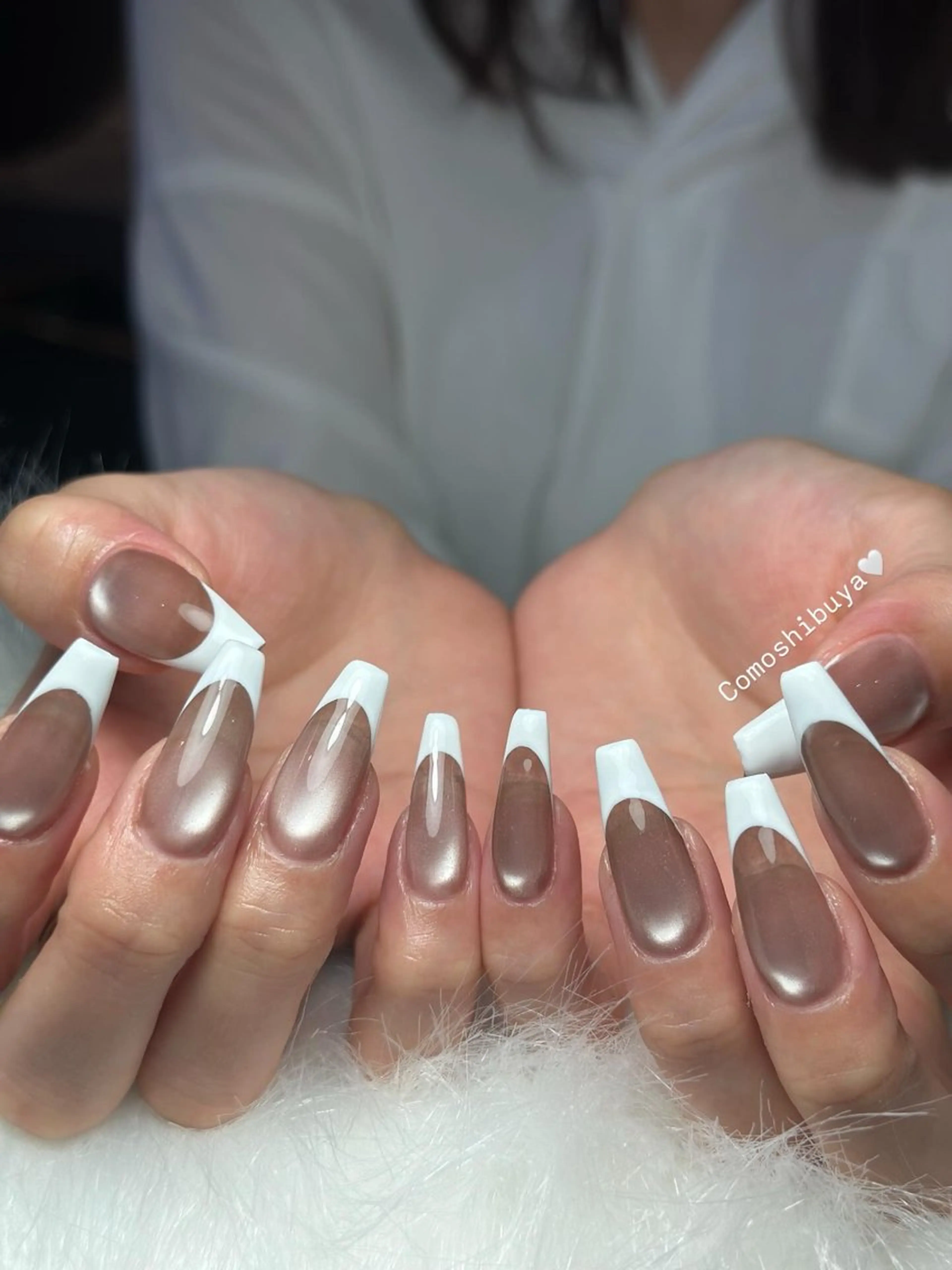 ネイル 韓国ネイル シンプルネイル ワンホンネイル CoMo Nail Studio所属・CoMo Nailのネイルデザイン
