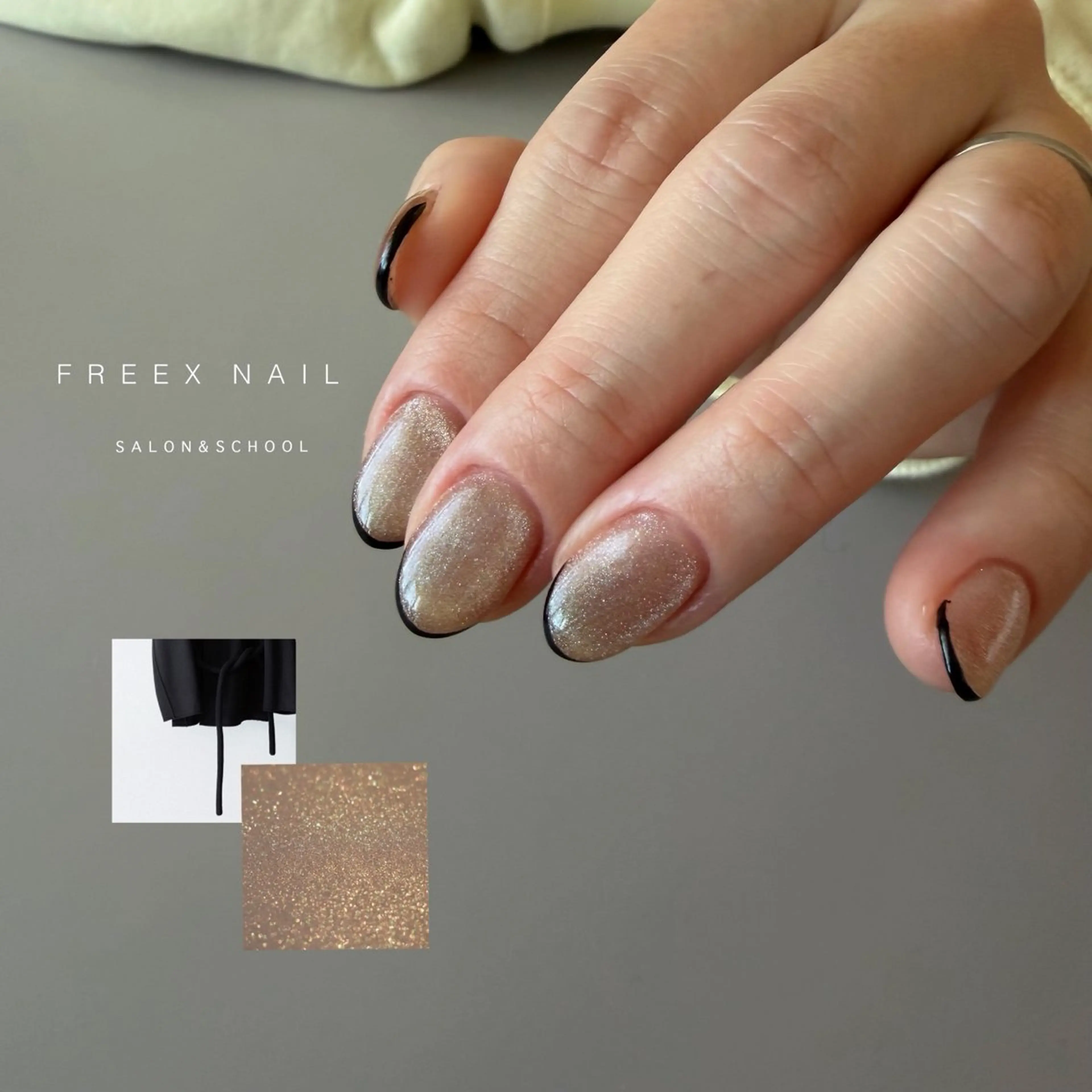 ネイル マグネットネイル ハンドネイル ハンドケア freex nail /ニュアンス/個性派のネイルデザイン