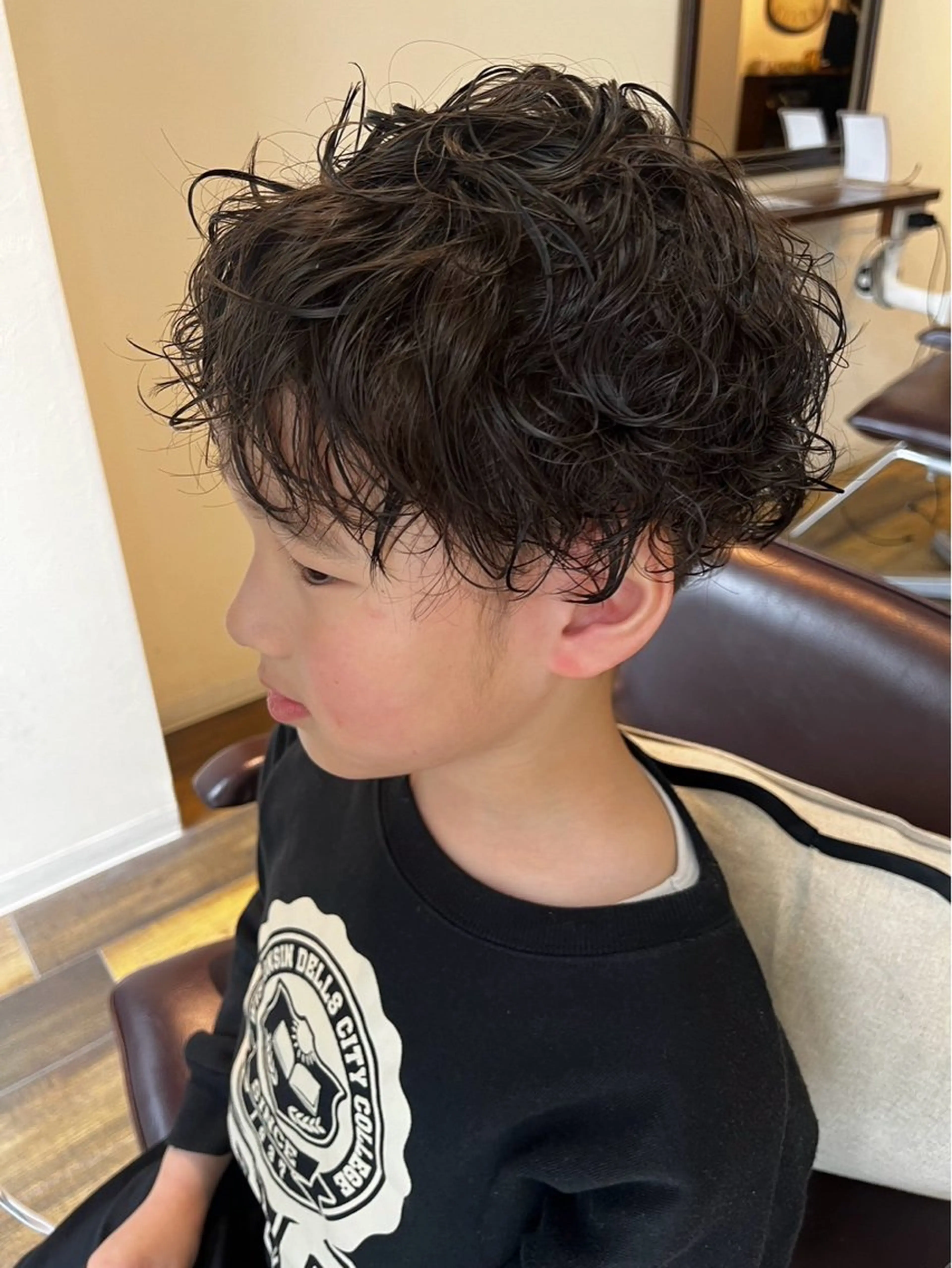 ショート パーマ メンズ canonart上田 里恵のヘアスタイル