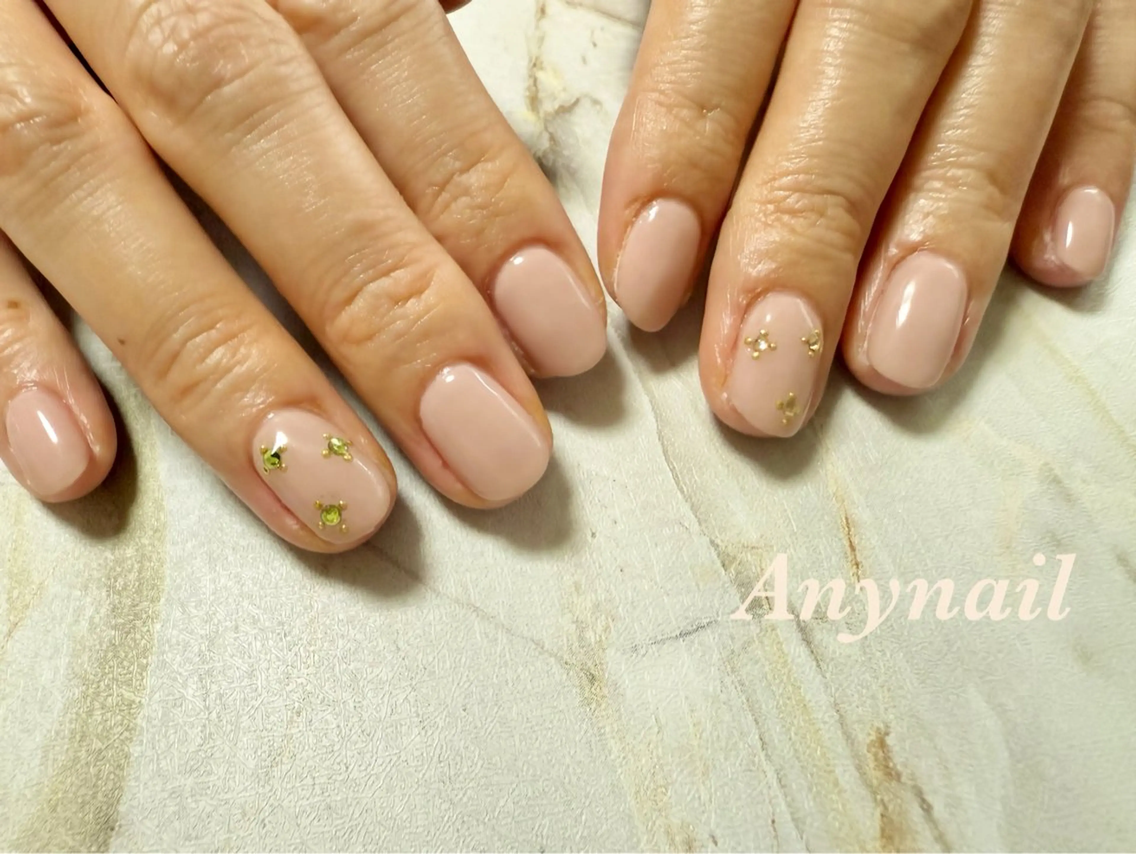 ネイル ブルー オフィスネイル 岩澤 恵子のネイルデザイン