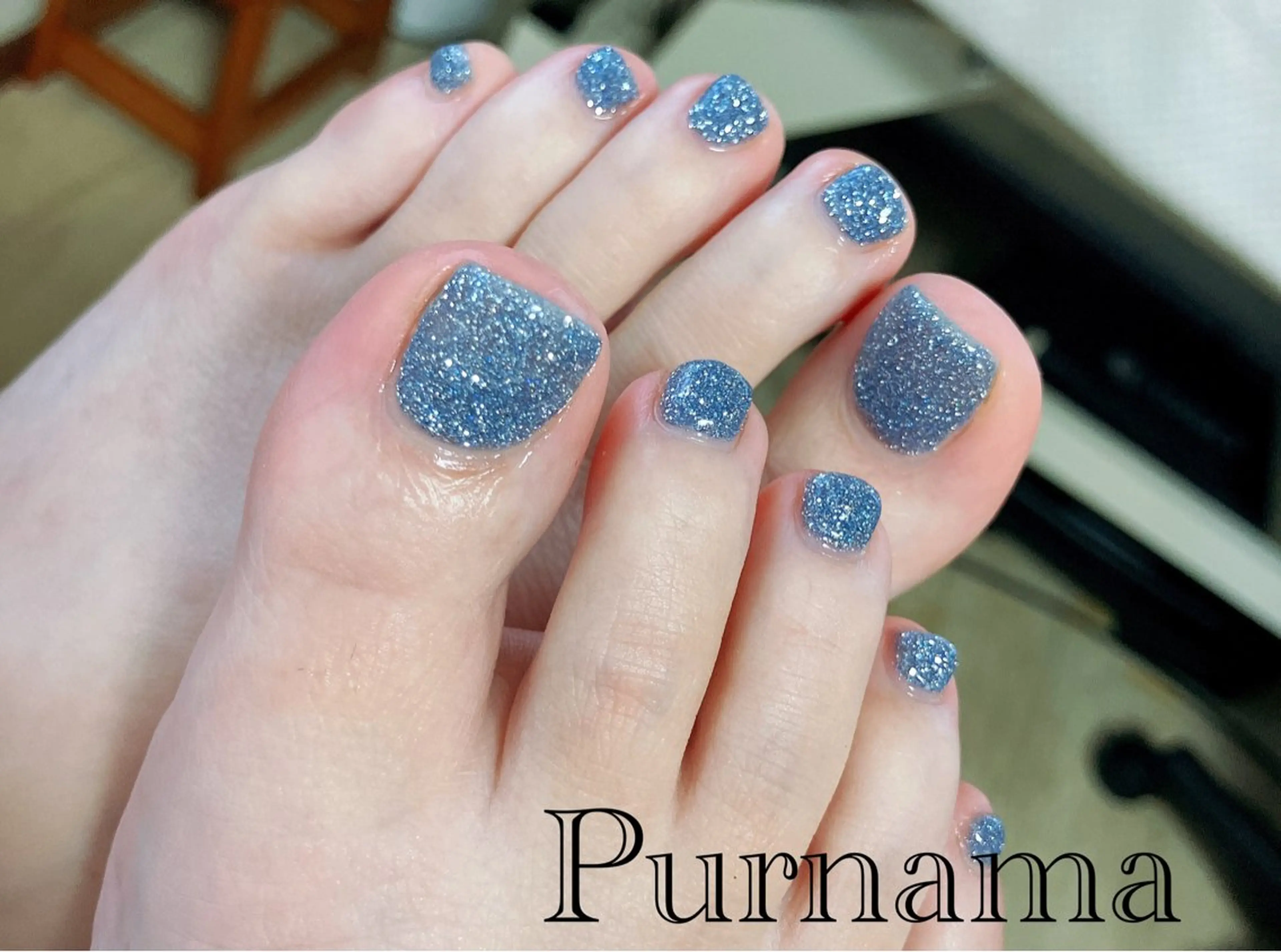 ネイル フラッシュネイル フットネイル Purnama あきのネイルデザイン