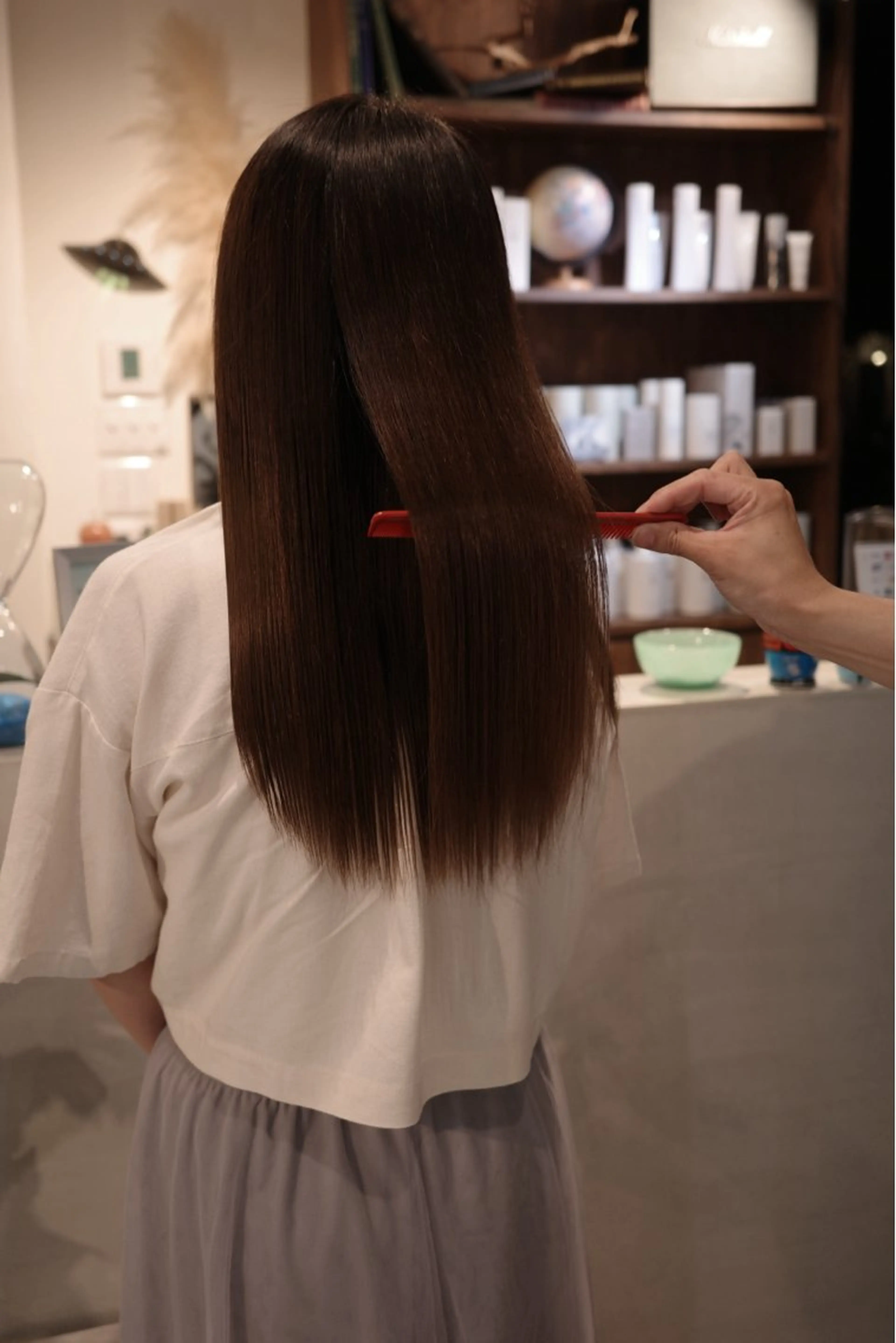 ロング 縮毛矯正 トリートメント 縮毛矯正 トリートメント (h)wim kikoのヘアスタイル