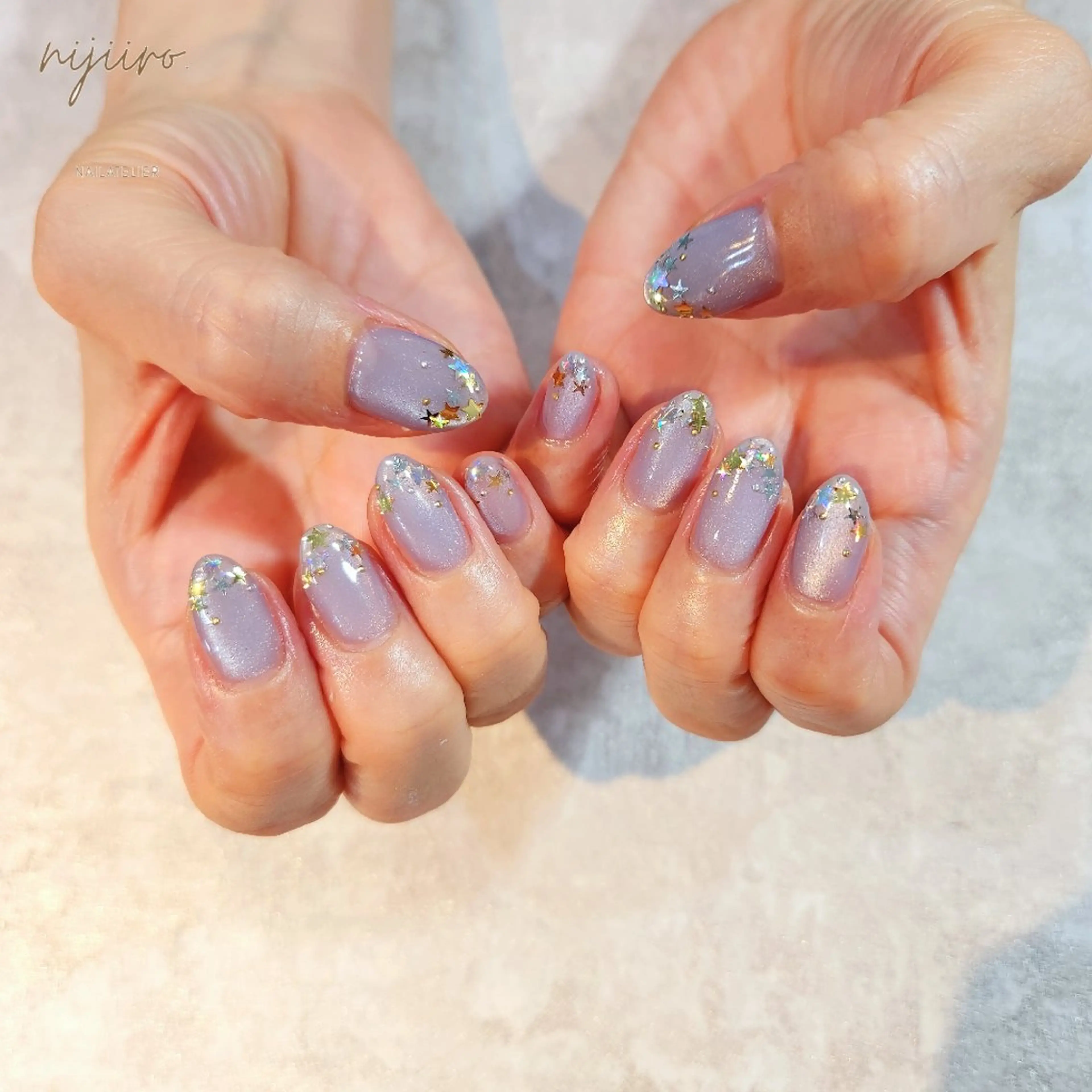 ネイル ハンドネイル nailatelier nijiiro.所属・nijiiro🌈 サトウのネイルデザイン