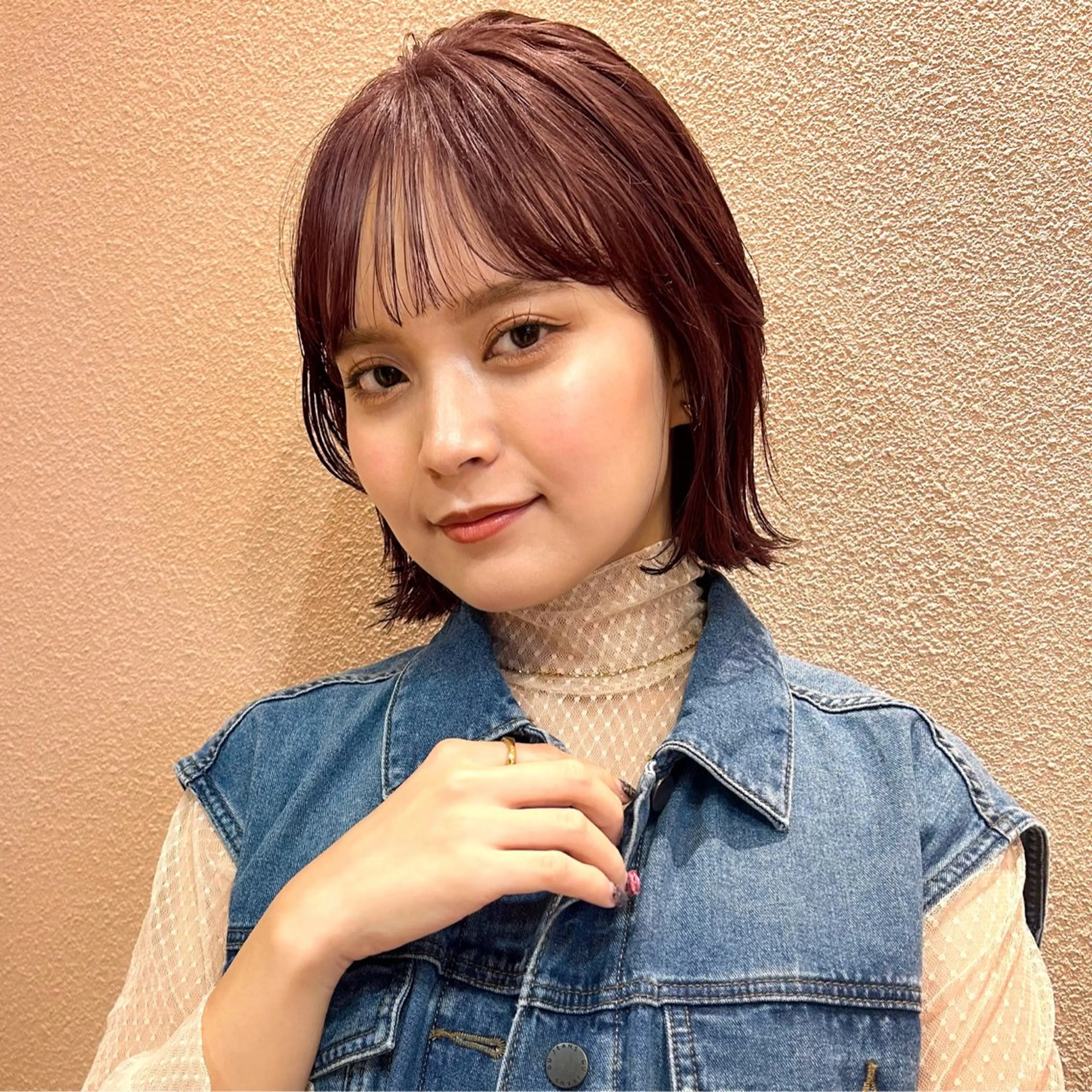 【🌟人気No.3🥉】前髪カット➕ヘアカラー➕補修トリートメント🌿♡の写真