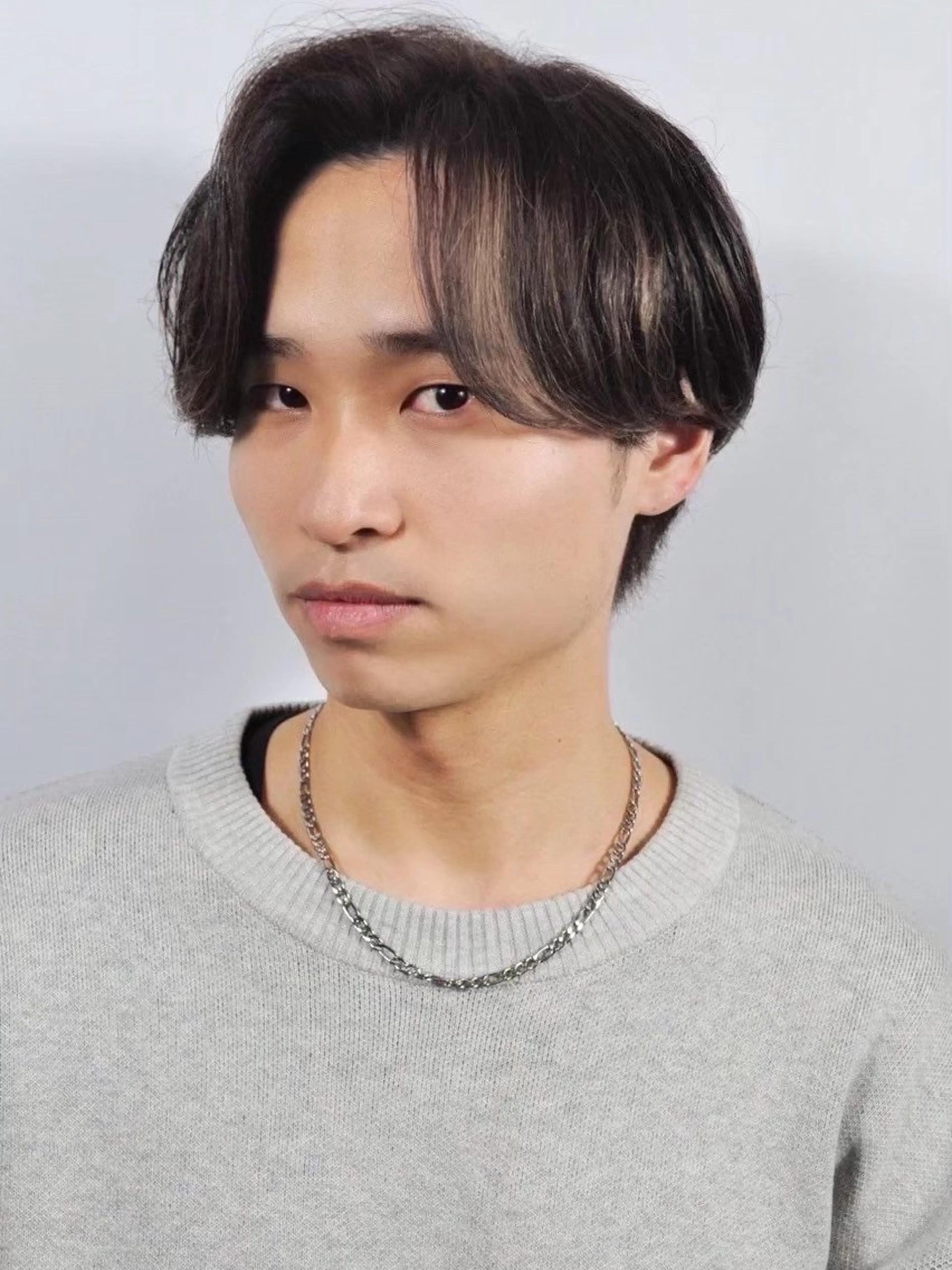 ミディアム カラー パーマ メンズ 武井 凌のヘアスタイル