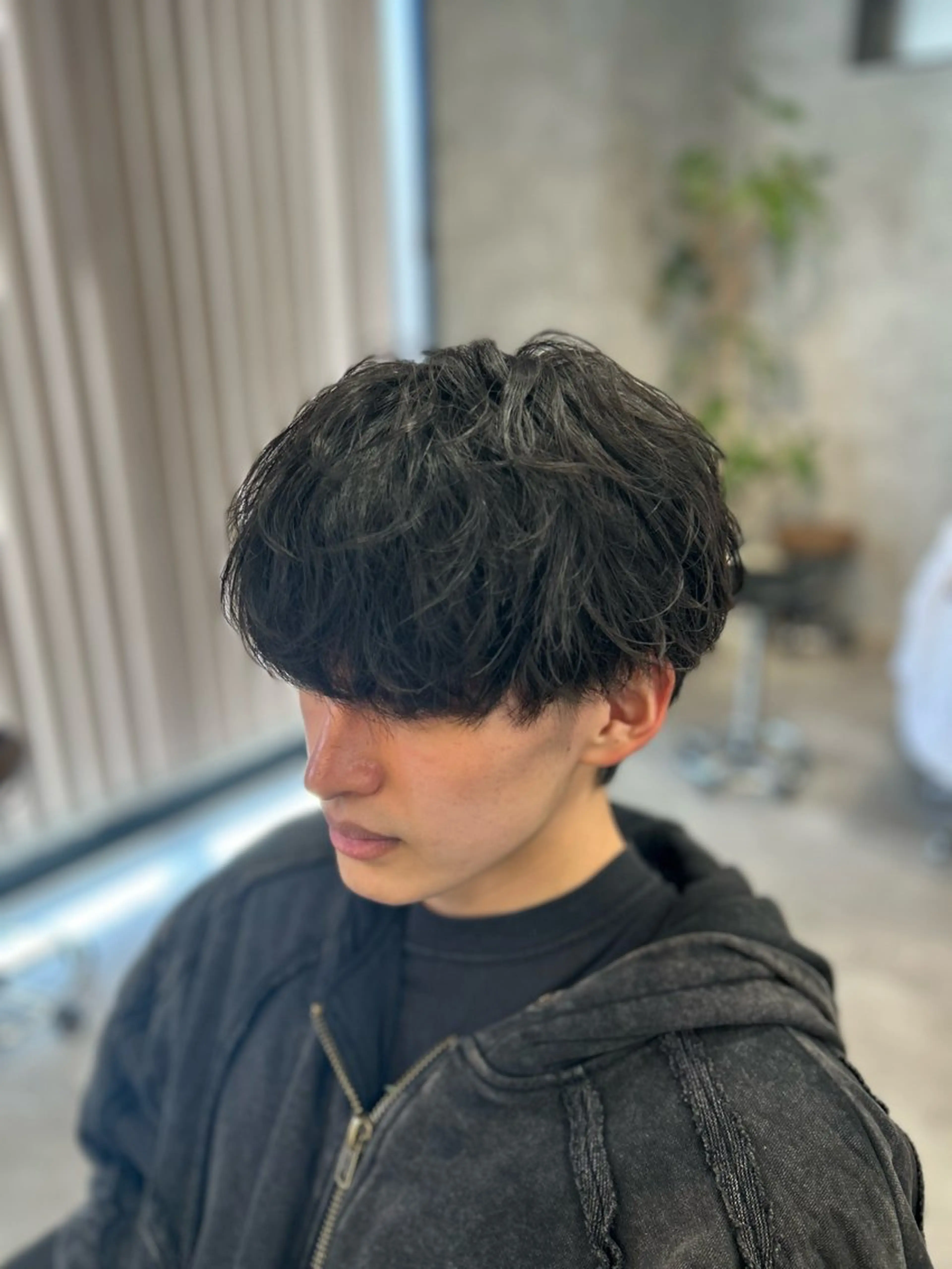 ショート カラー パーマ メンズ カット パーマ メンズ特化 👑YUTAのヘアスタイル