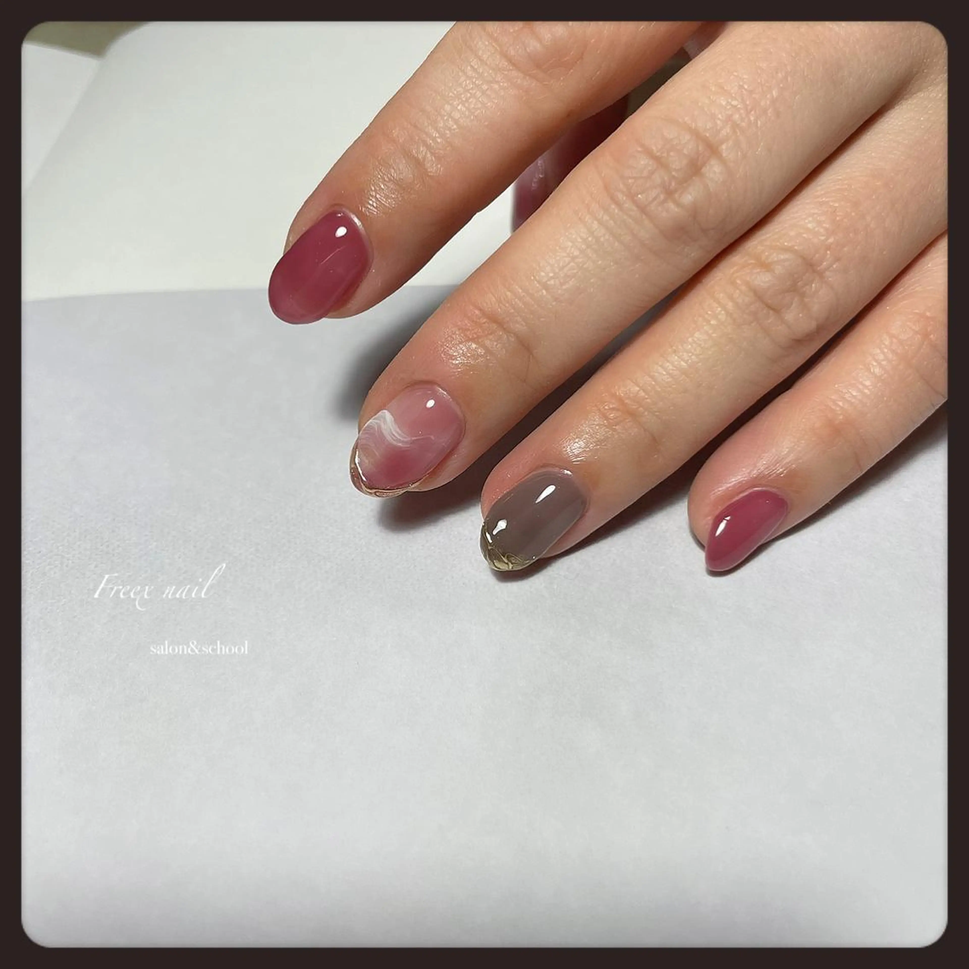 ネイル ニュアンスネイル ハンドネイル ハンドケア freex nail /ニュアンス/個性派のネイルデザイン