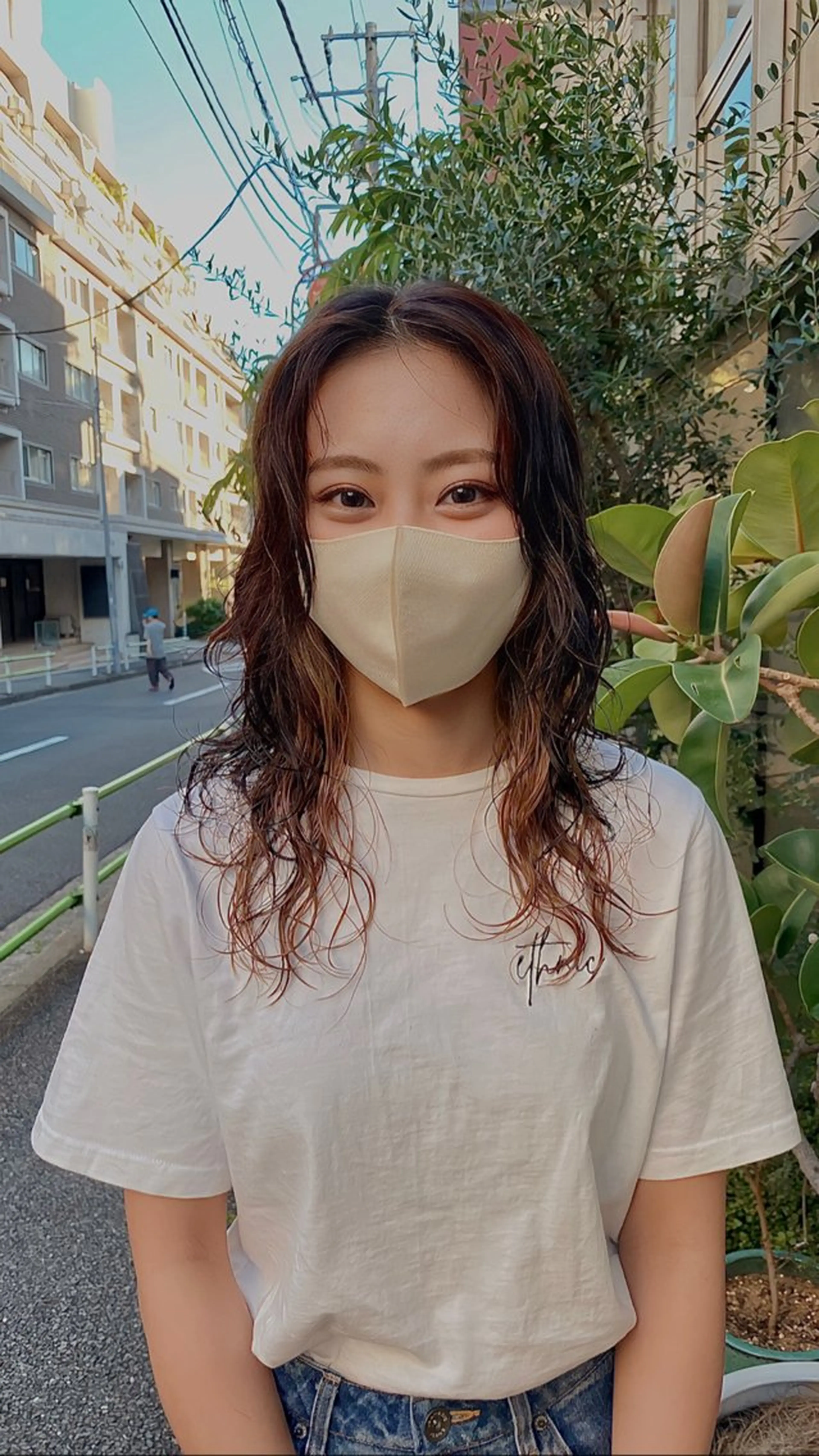 ミディアム パーマ 低ダメージパーマ ケアパーマ/武田明大のヘアスタイル