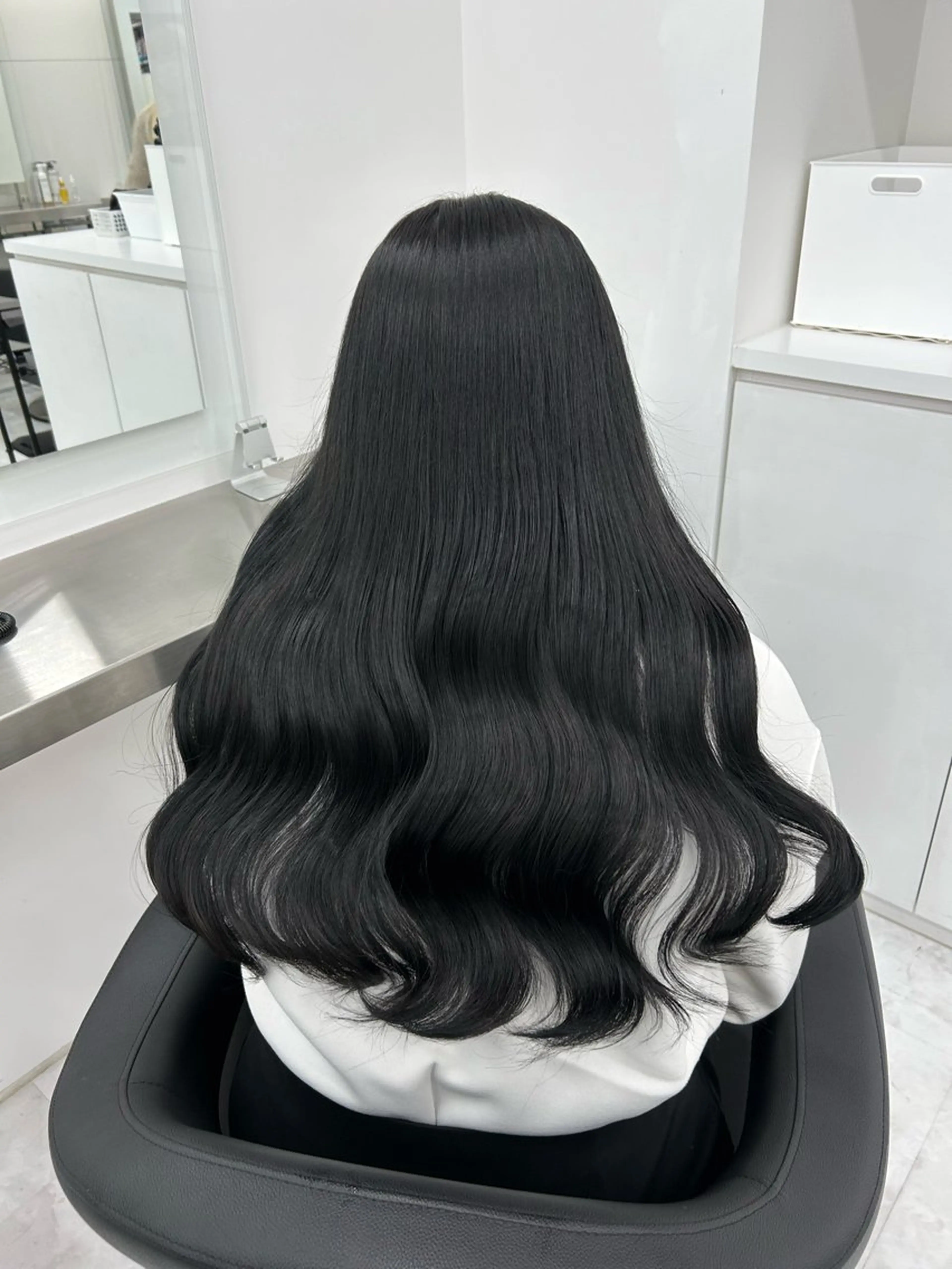 ロング ヘアカラー ヘッドスパ ヘアセット 🤍韓国艶ワンホン ヘアMAYU🤍のヘアスタイル