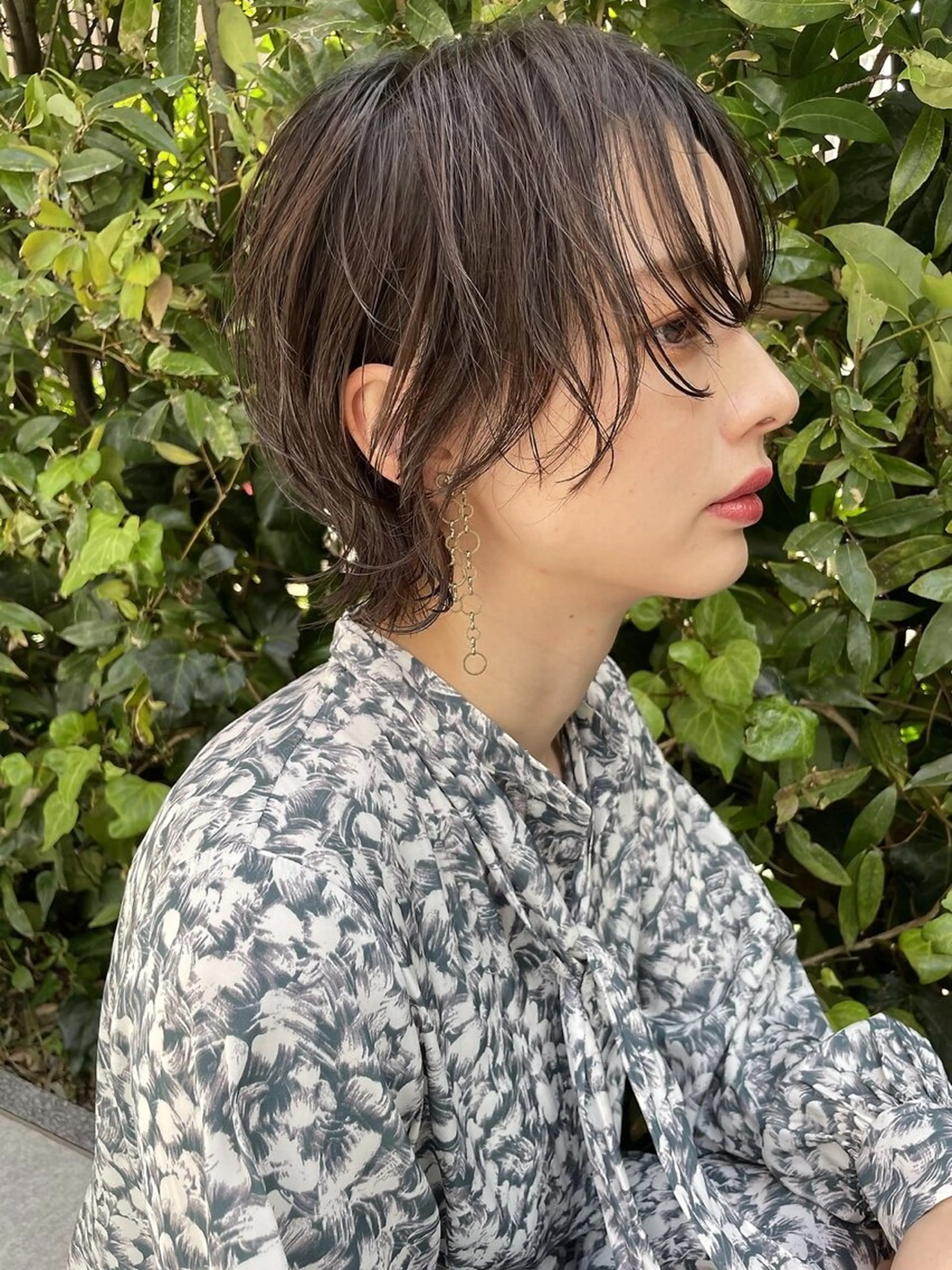 ショート カット ヘアカラー 縮毛矯正 トリートメント hoNua. 栄/透明感カラーのヘアスタイル