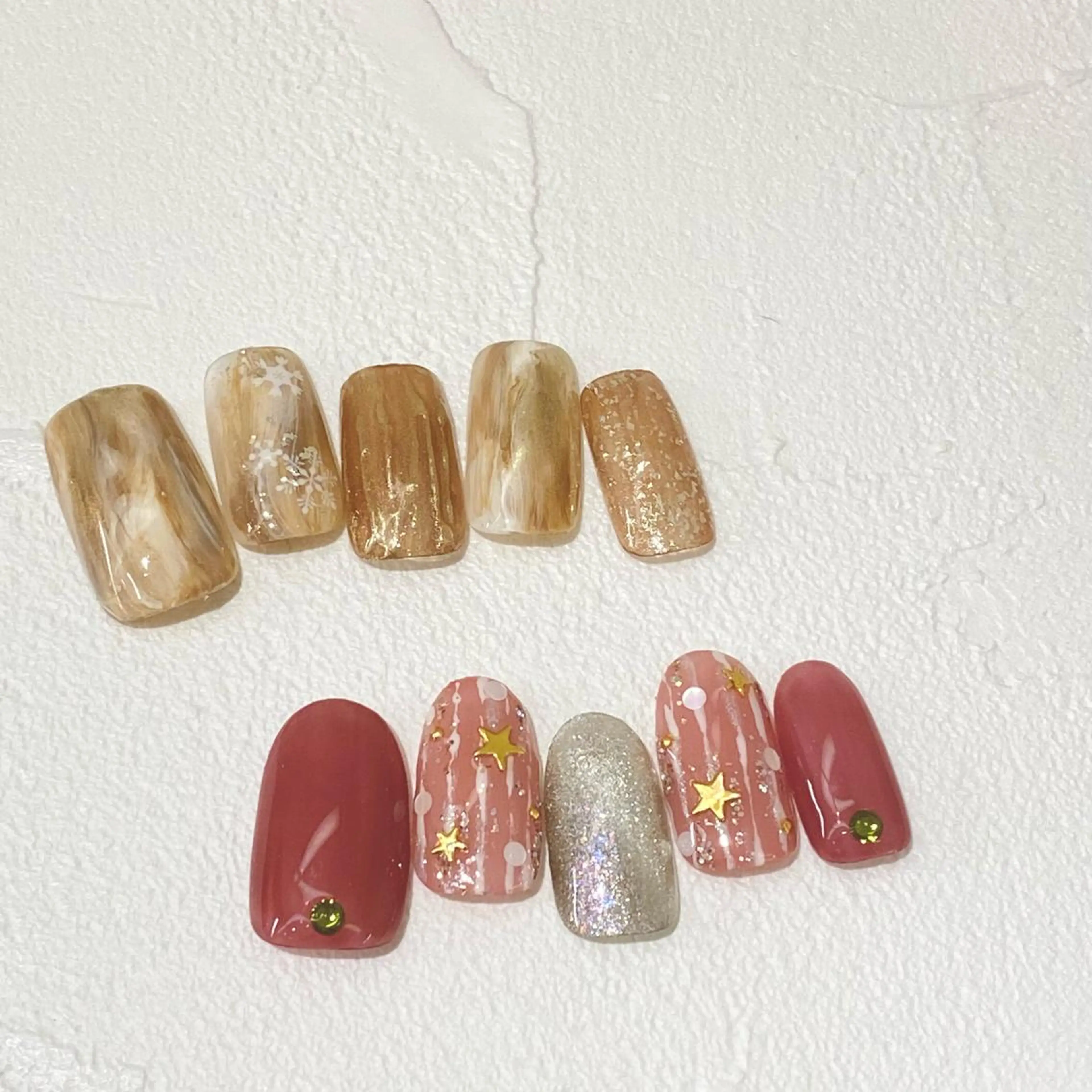 ネイル 冬ネイル クリスマス Yuriko Omi パラジェル/渋谷のネイルデザイン