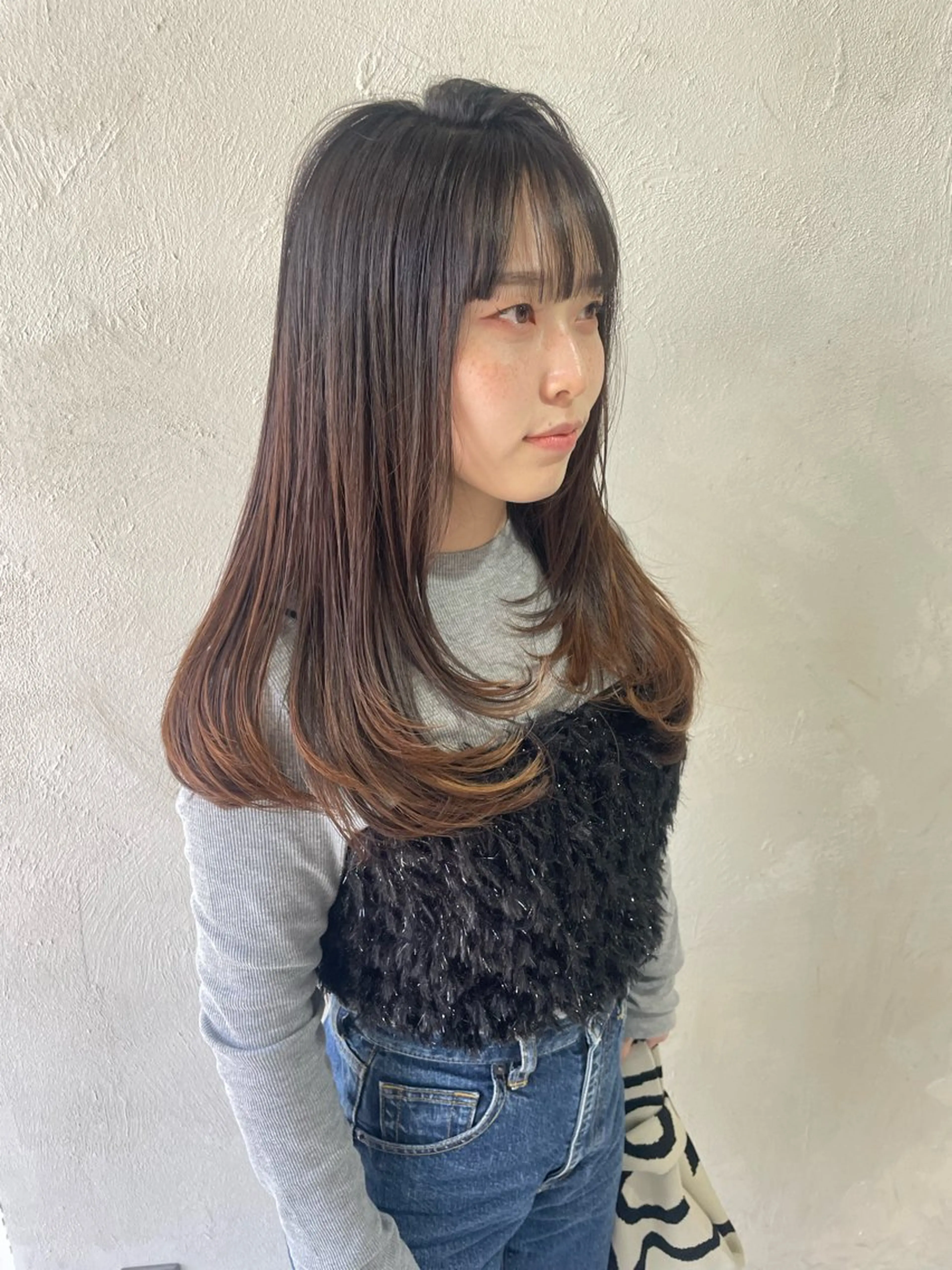 ロング カラー カット ヘアカラー 縮毛矯正 [YUCCA] Junaのヘアスタイル