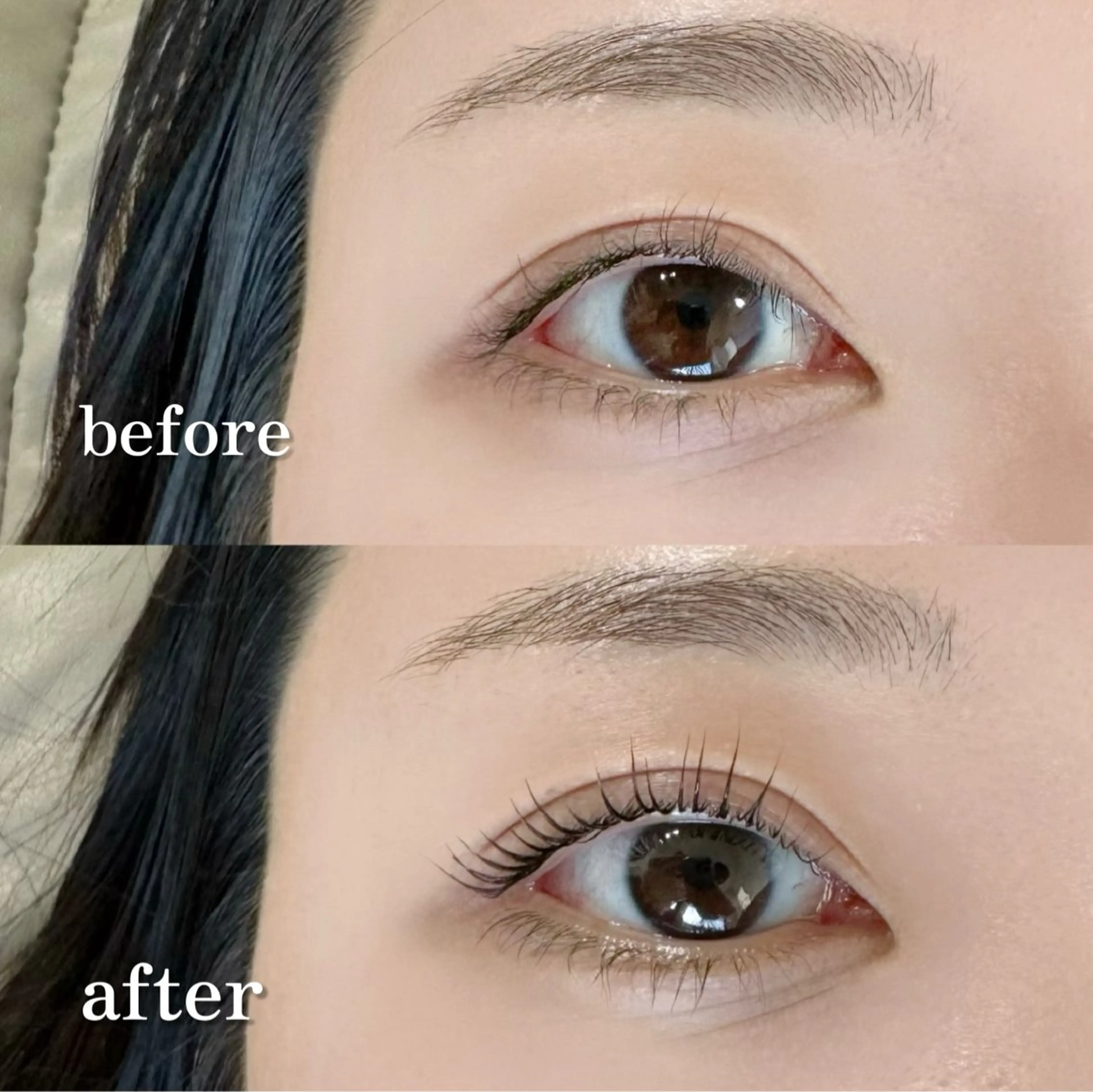 上まつ毛パーマの写真