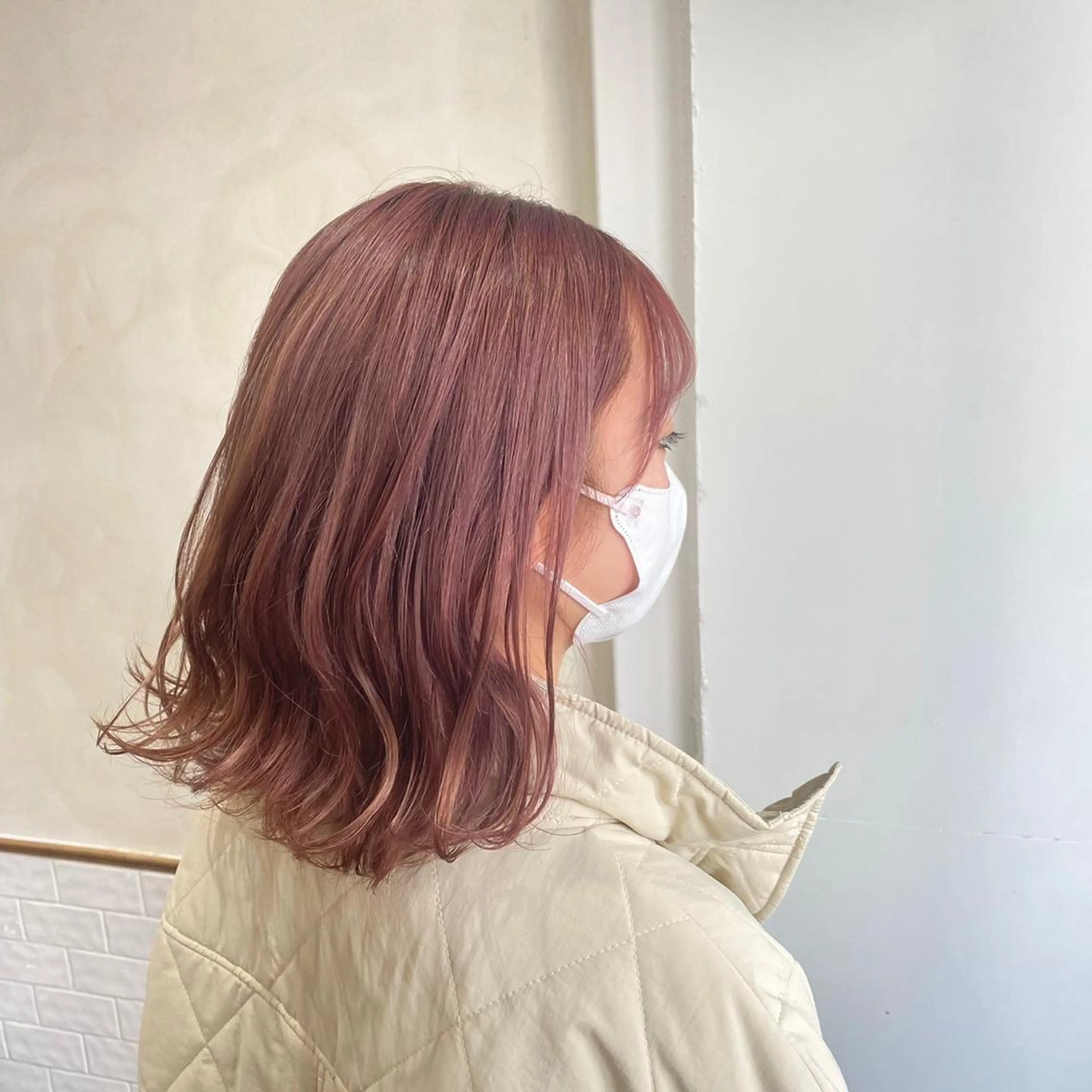 セミロング カラー ブリーチ ケアブリーチ ダブルカラー ハイライトカラー イルミナカラー カット ヘアカラー トリートメント ✂︎透明感カラー特化 /日和優真✂︎のヘアスタイル