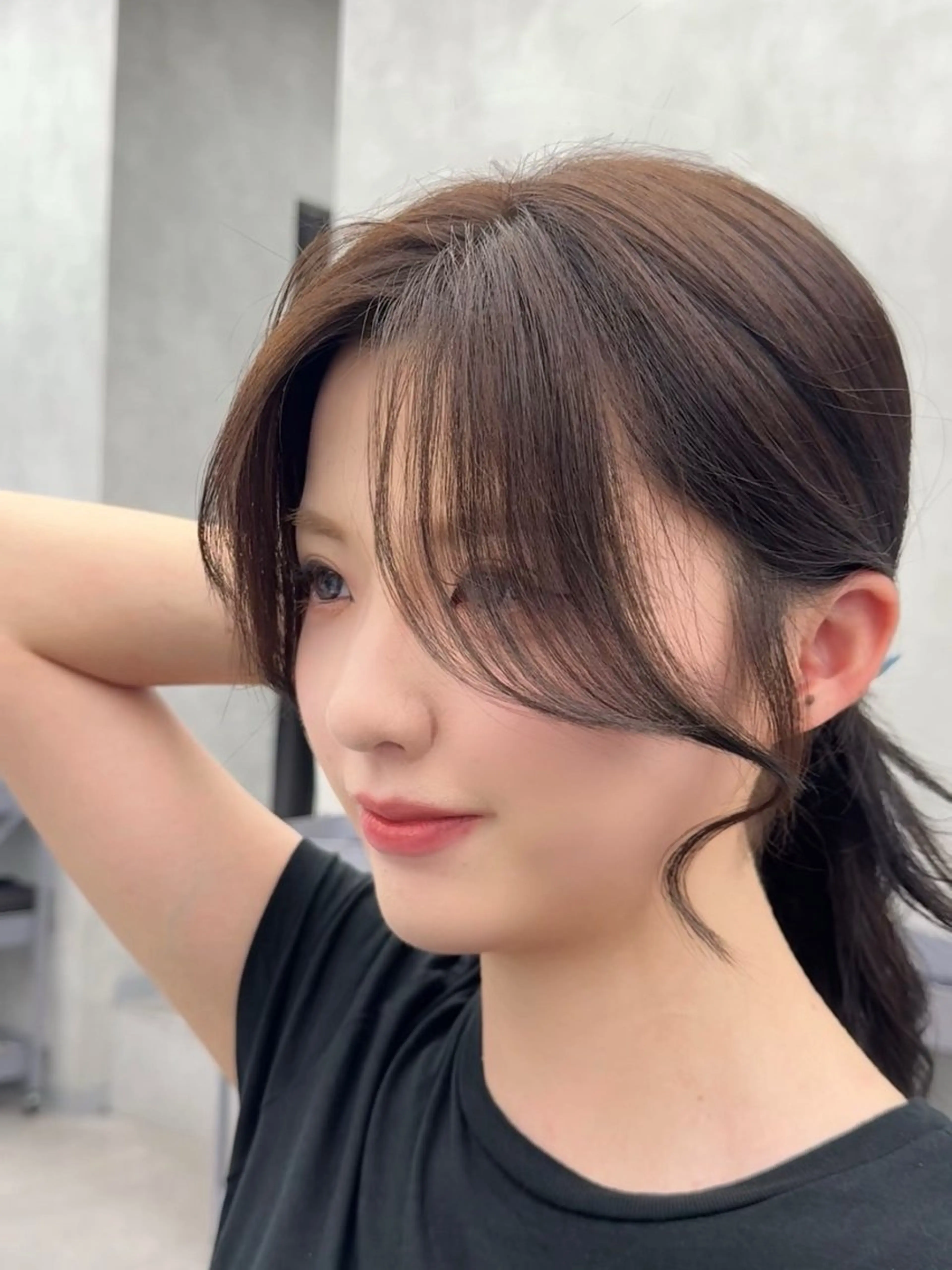 ロング カラー ヘアアレンジ 艶カラー/髪質改善 顔まわり/内藤　輝のヘアスタイル