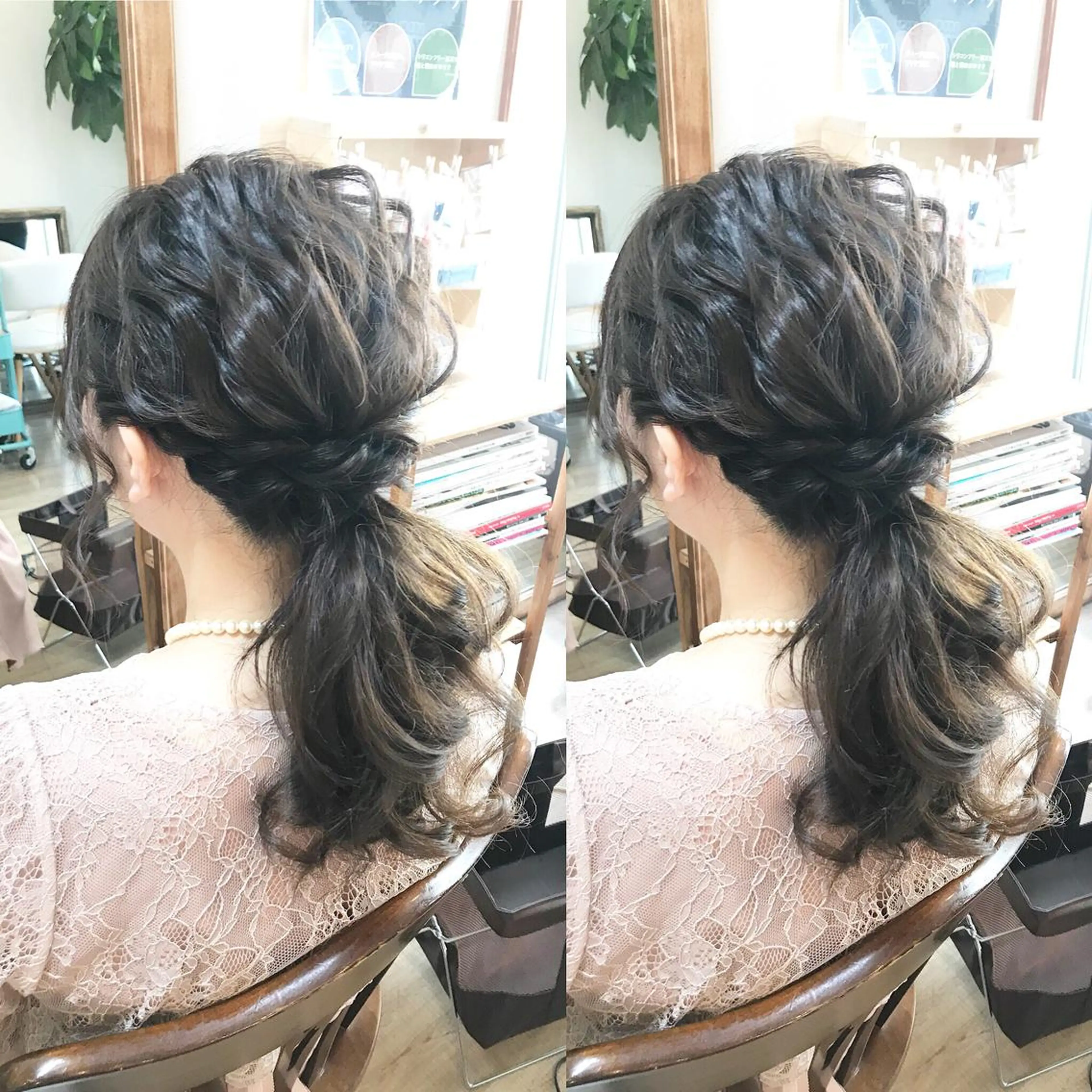セミロング ヘアアレンジ 早朝✨ヘアセット 着付け/清水玲歌のヘアスタイル