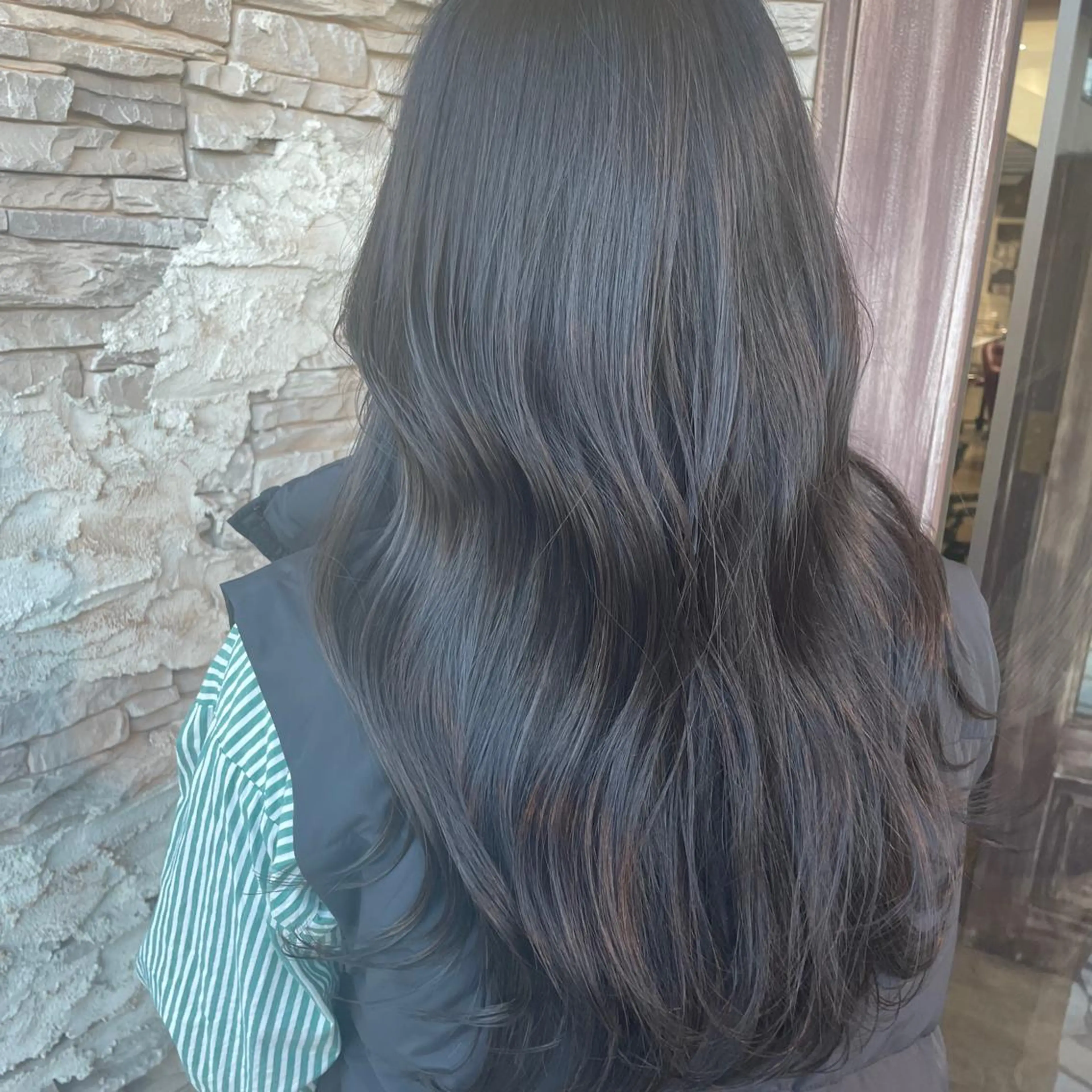 ロング 韓国風ヘア レイヤーカット ムラ修正ブリーチ 山田眞之介のヘアスタイル