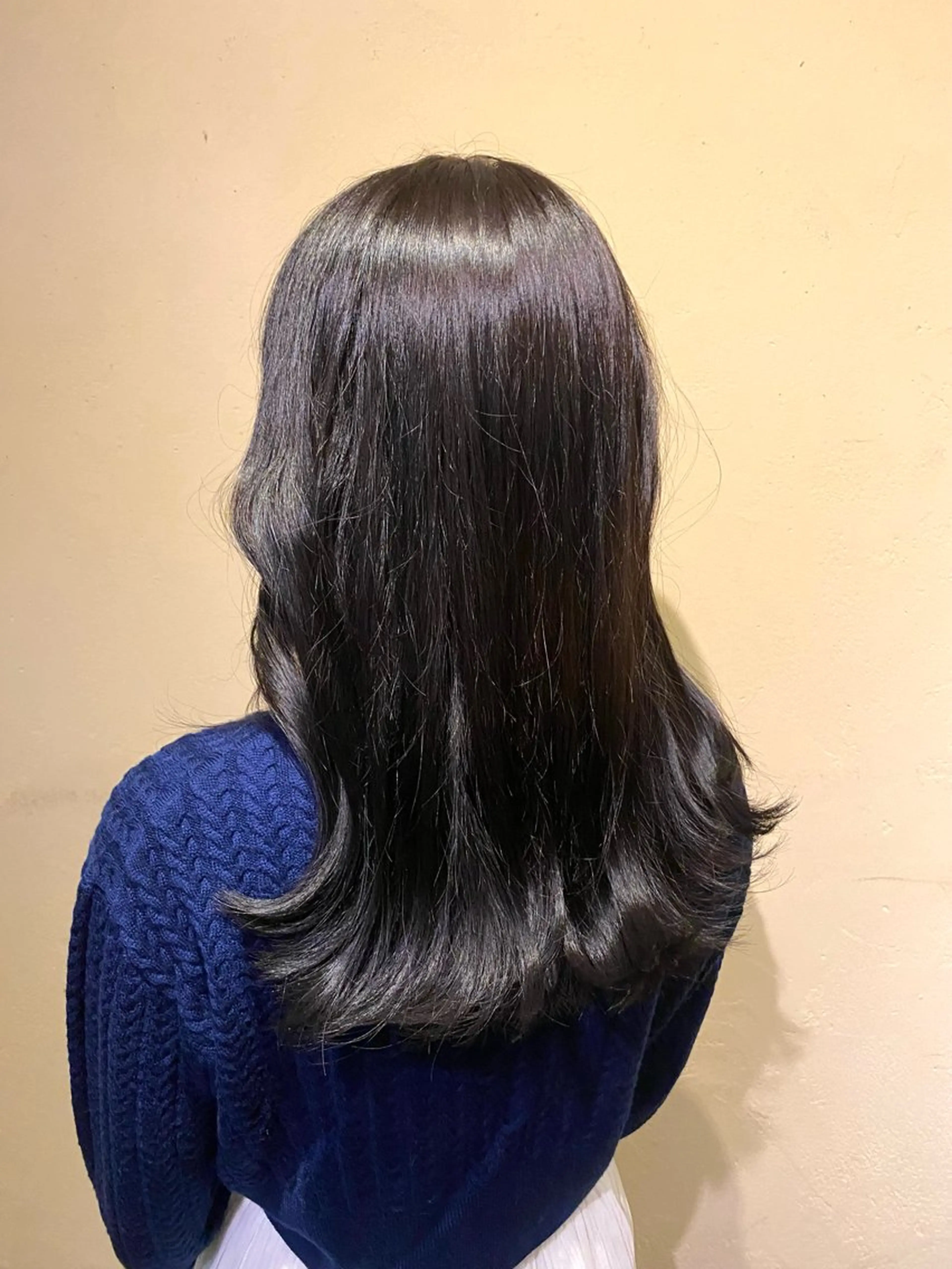 カラー 黒髪 ブリーチ ブリーチなしカラー saya (サヤ)のヘアスタイル