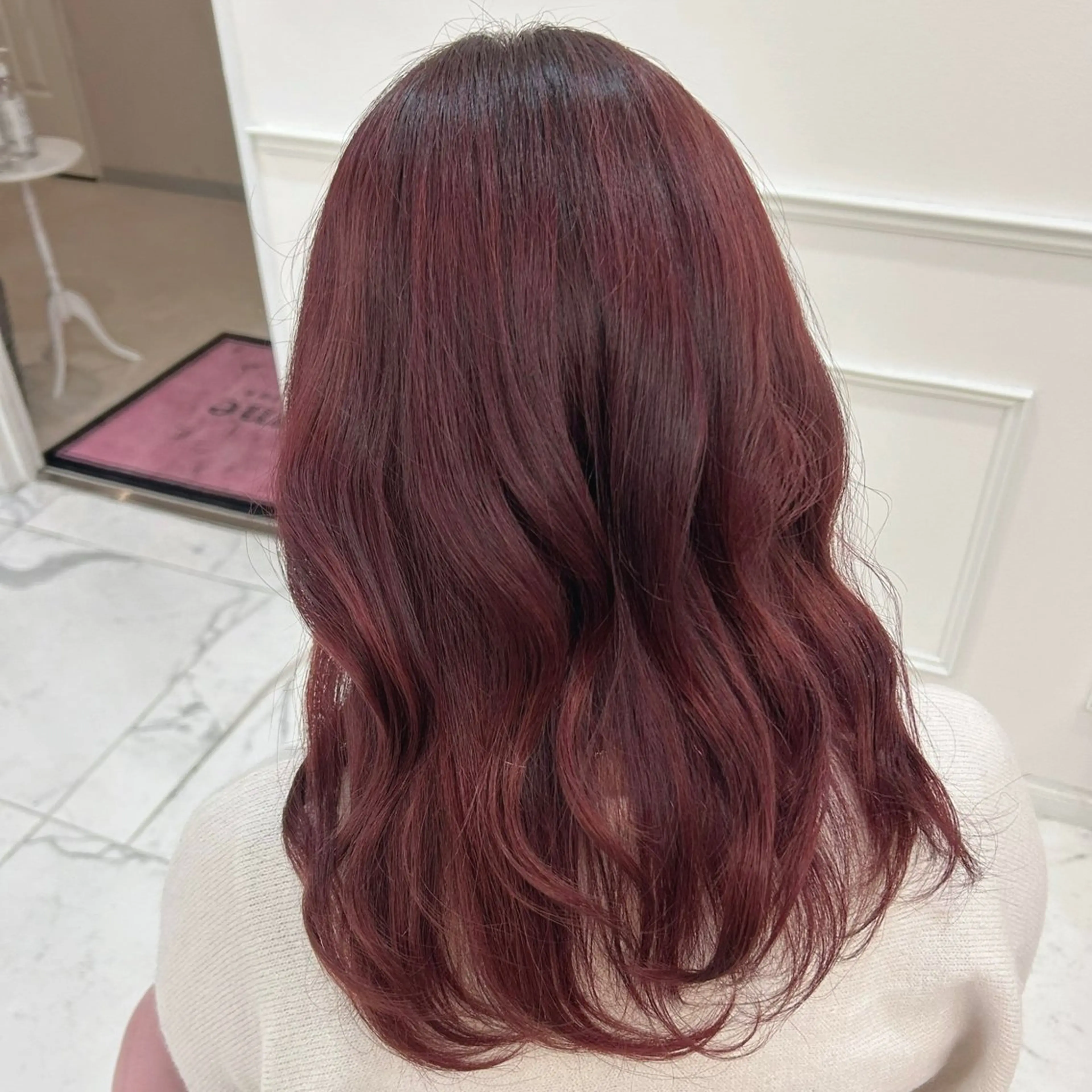 ミディアム ヘアカラー 天野 優希のヘアスタイル