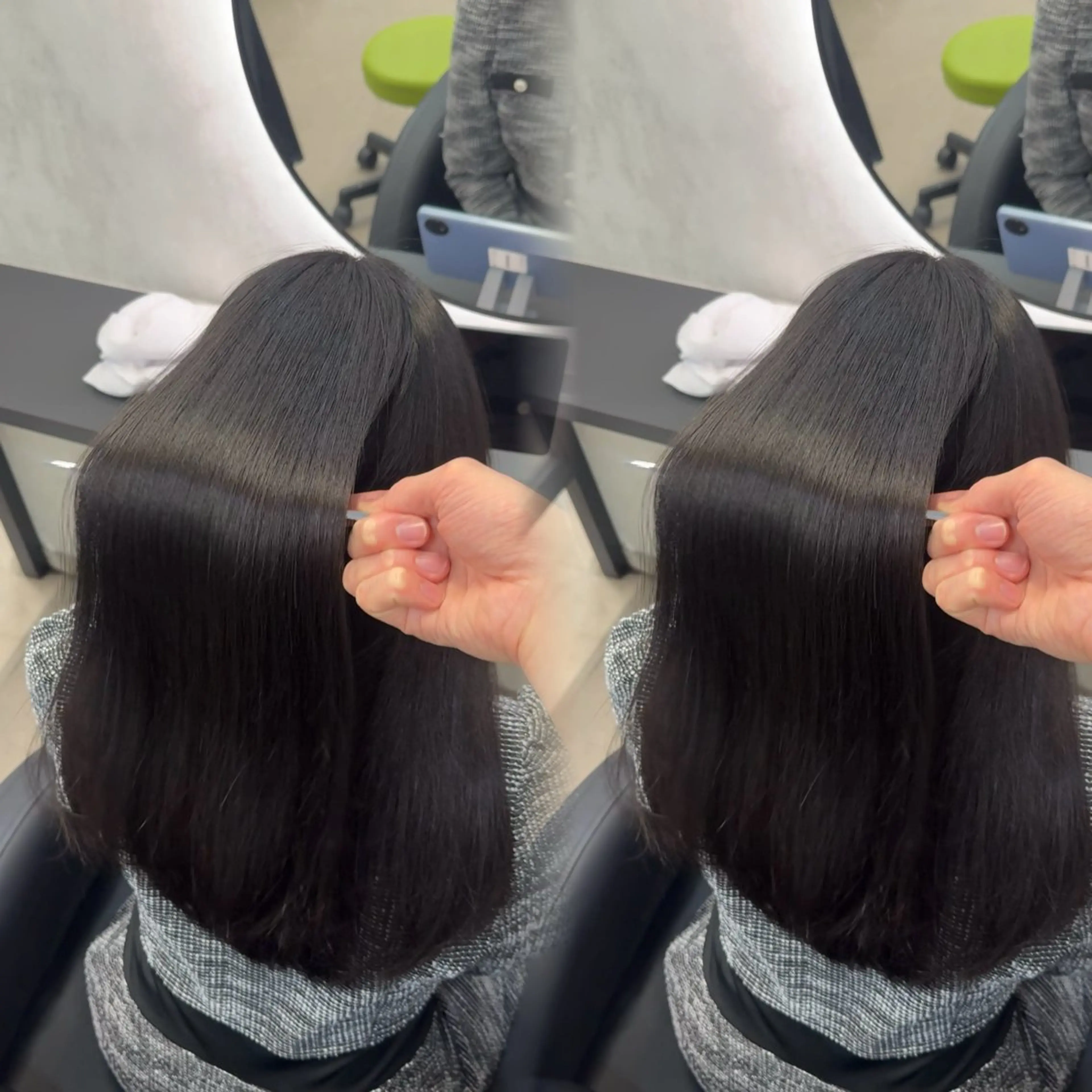 ロング カラー ヘアアレンジ カット ヘアカラー 縮毛矯正 トリートメント 新宿 /髪質改善/ 縮毛矯正/ヒュウガのヘアスタイル