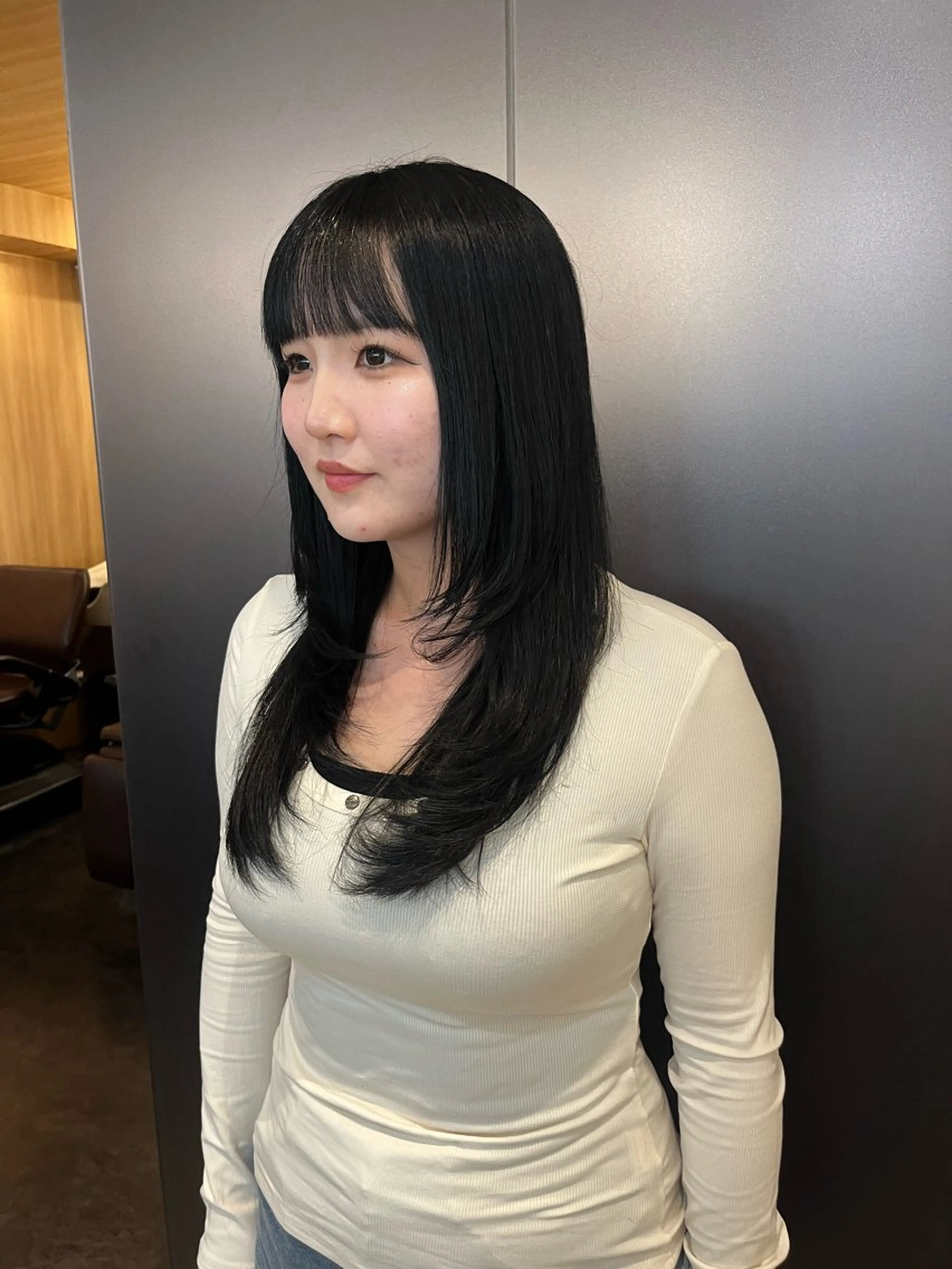 ロング ハッシュカット レイヤーカット カット 💖トレンド春夏 カラー💖FUTAのヘアスタイル