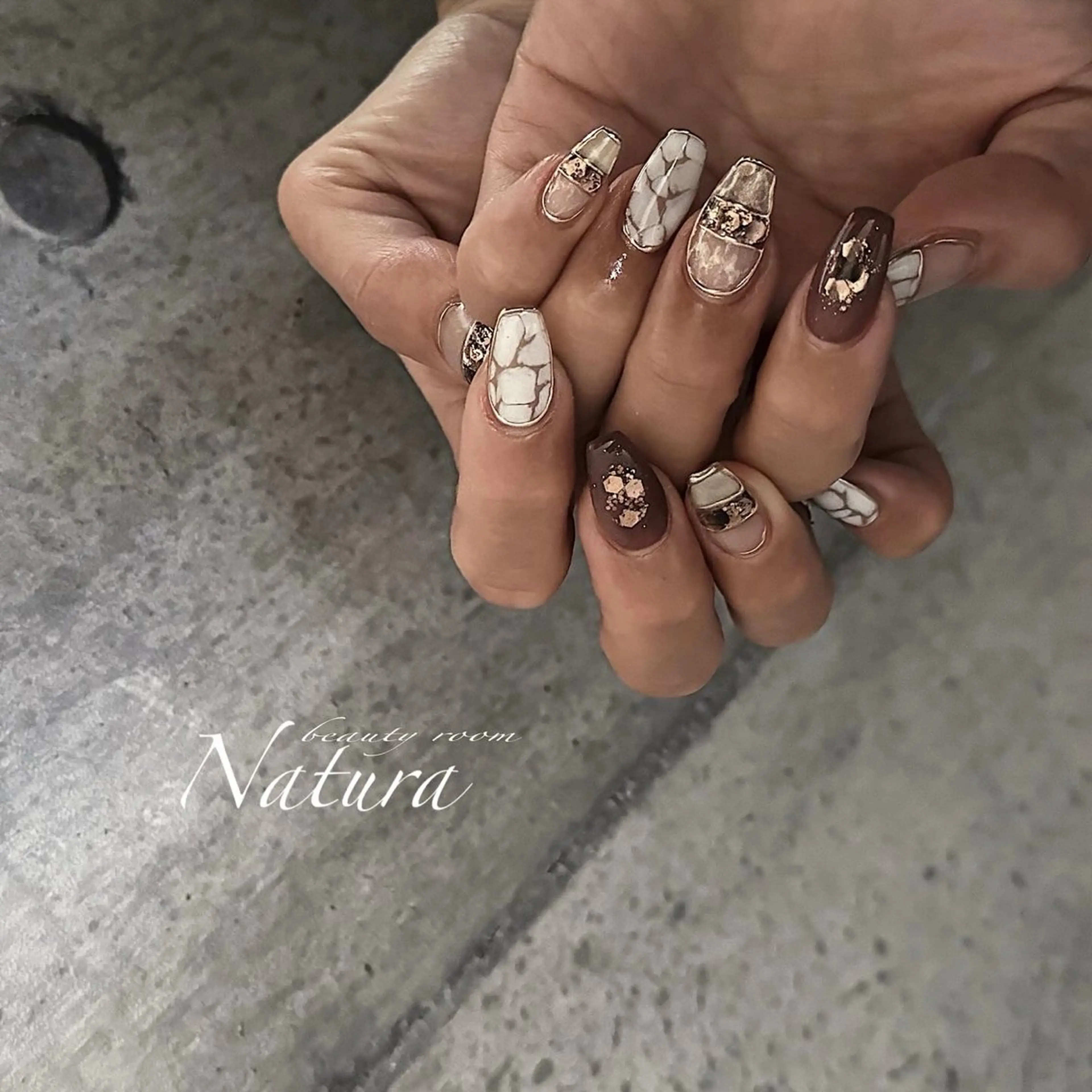 ネイル ニュアンスネイル ハンドネイル beautyroom Naturaのネイルデザイン