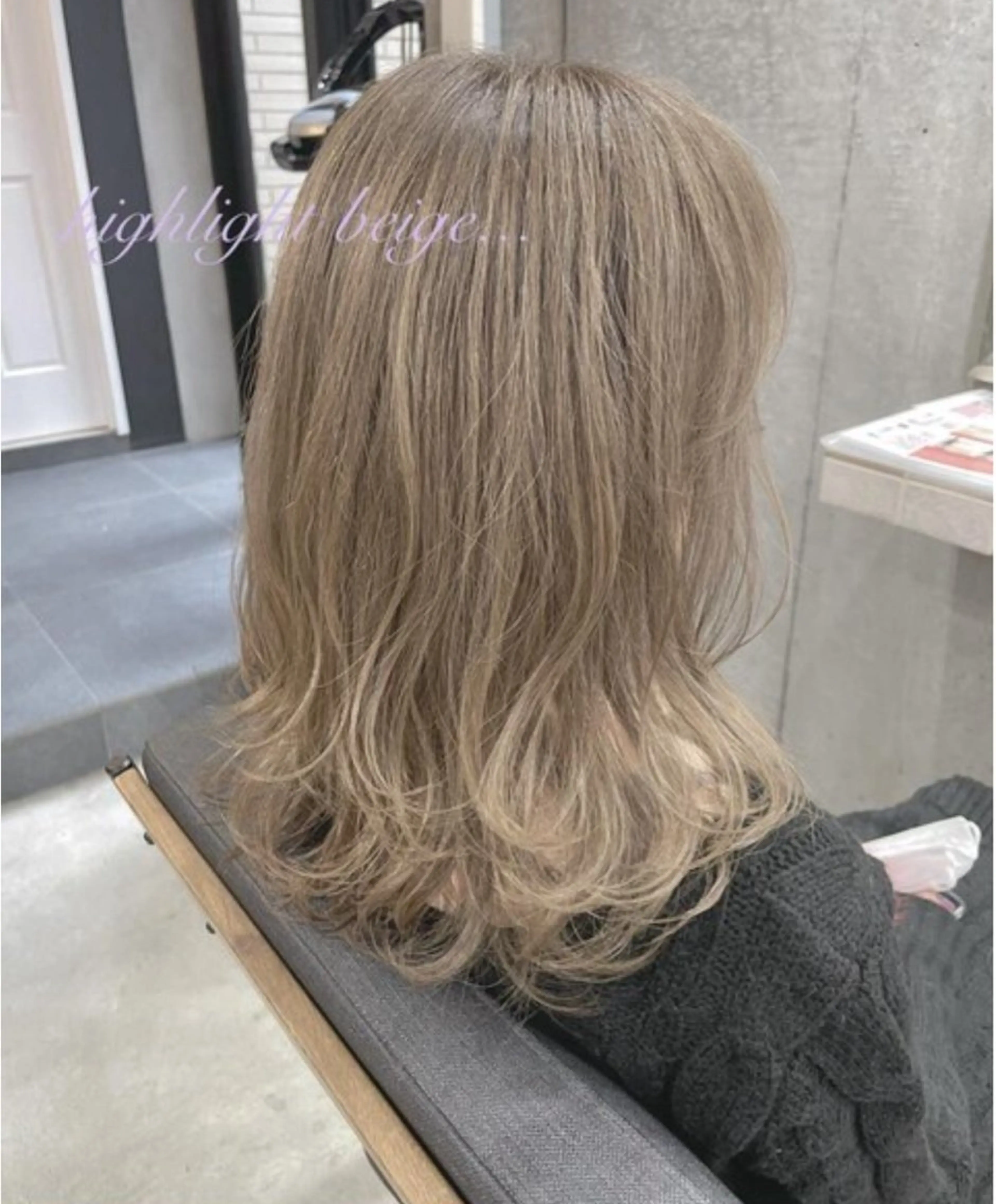 カラー 🫧ハイライトモデル 募集🫧溝口結麻のヘアスタイル