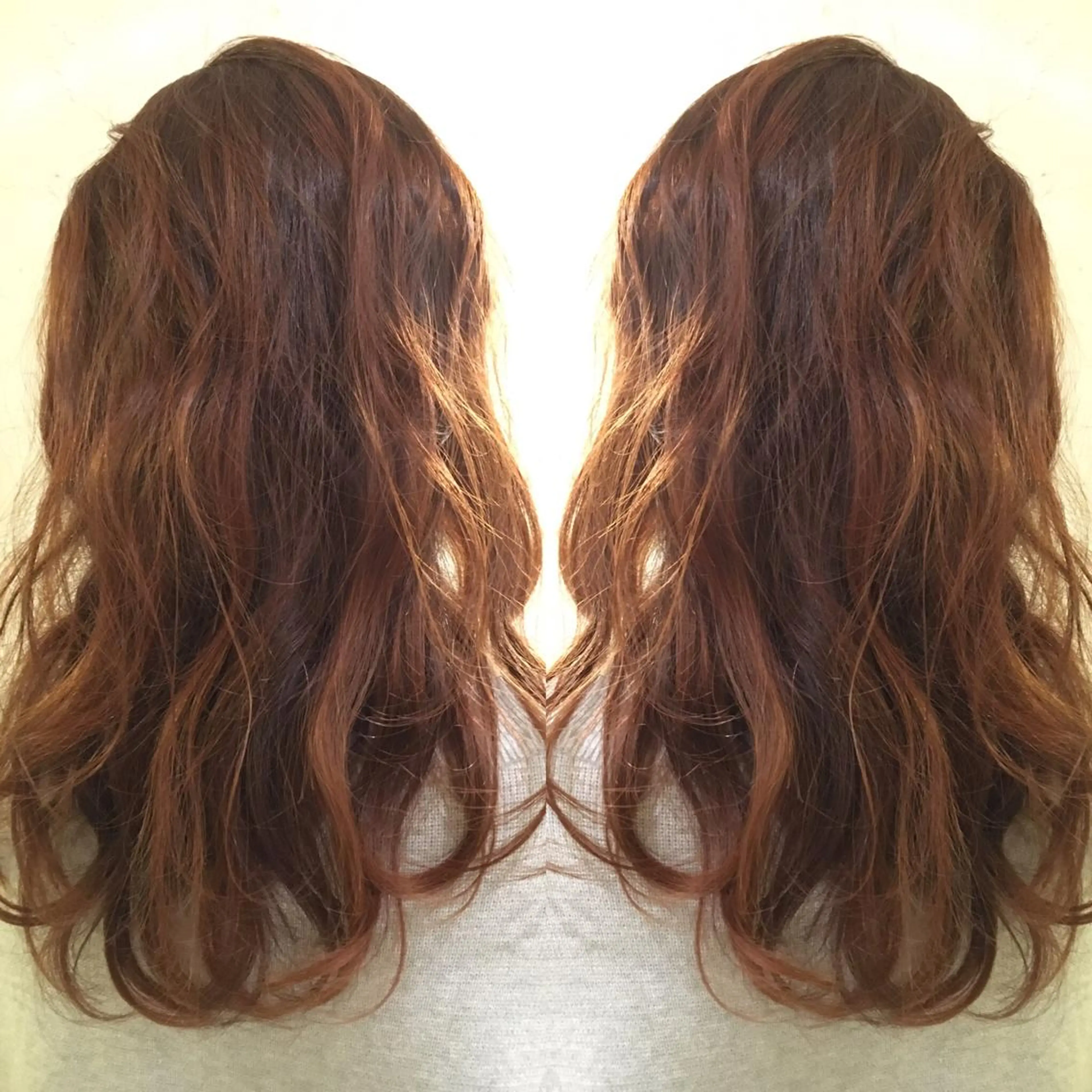 セミロング ロング LoRE hair 四条河原町　西尾友里のヘアスタイル