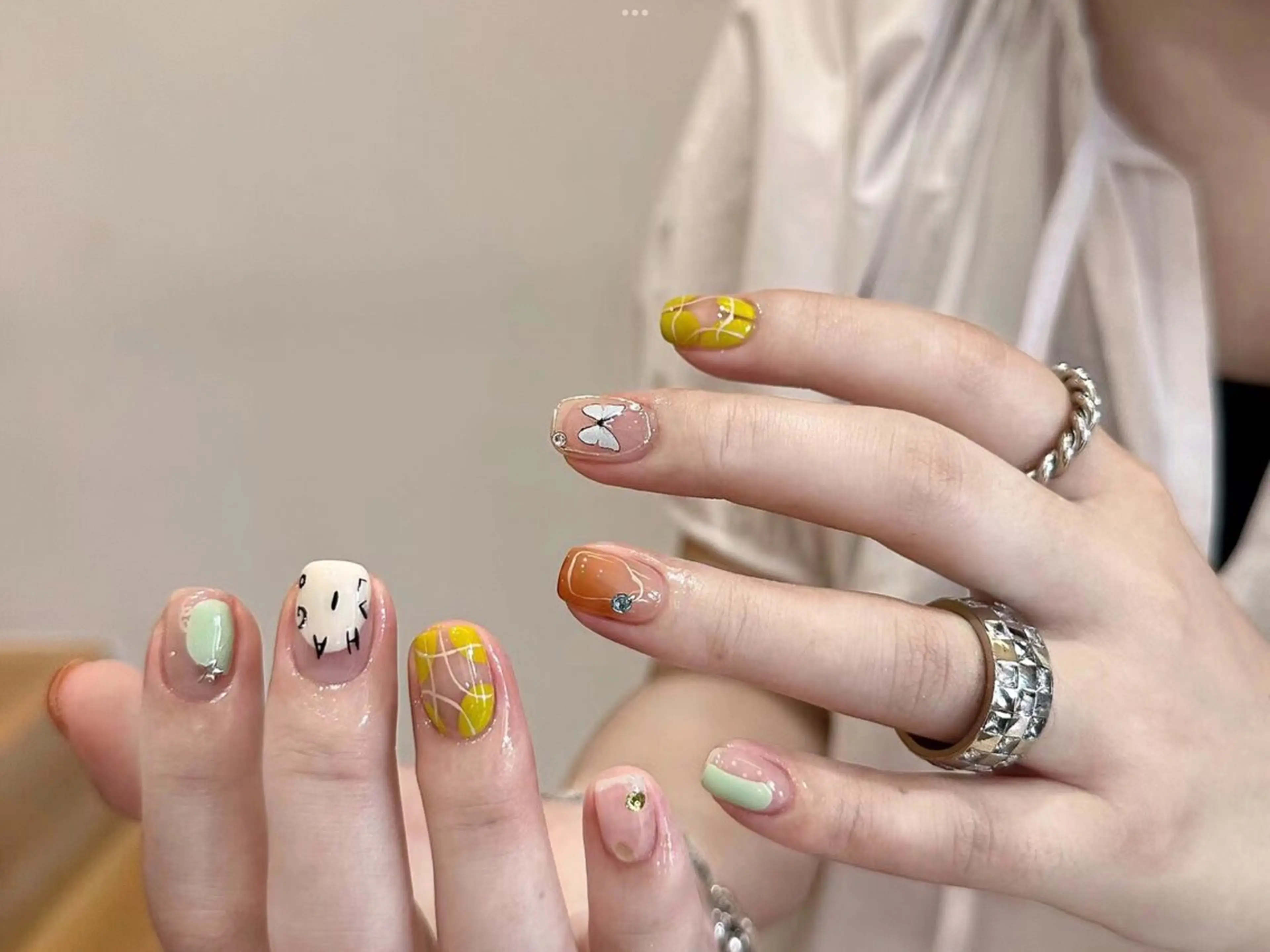 ネイル アートネイル 韓国ネイル ハンドネイル 谷口 雪のネイルデザイン