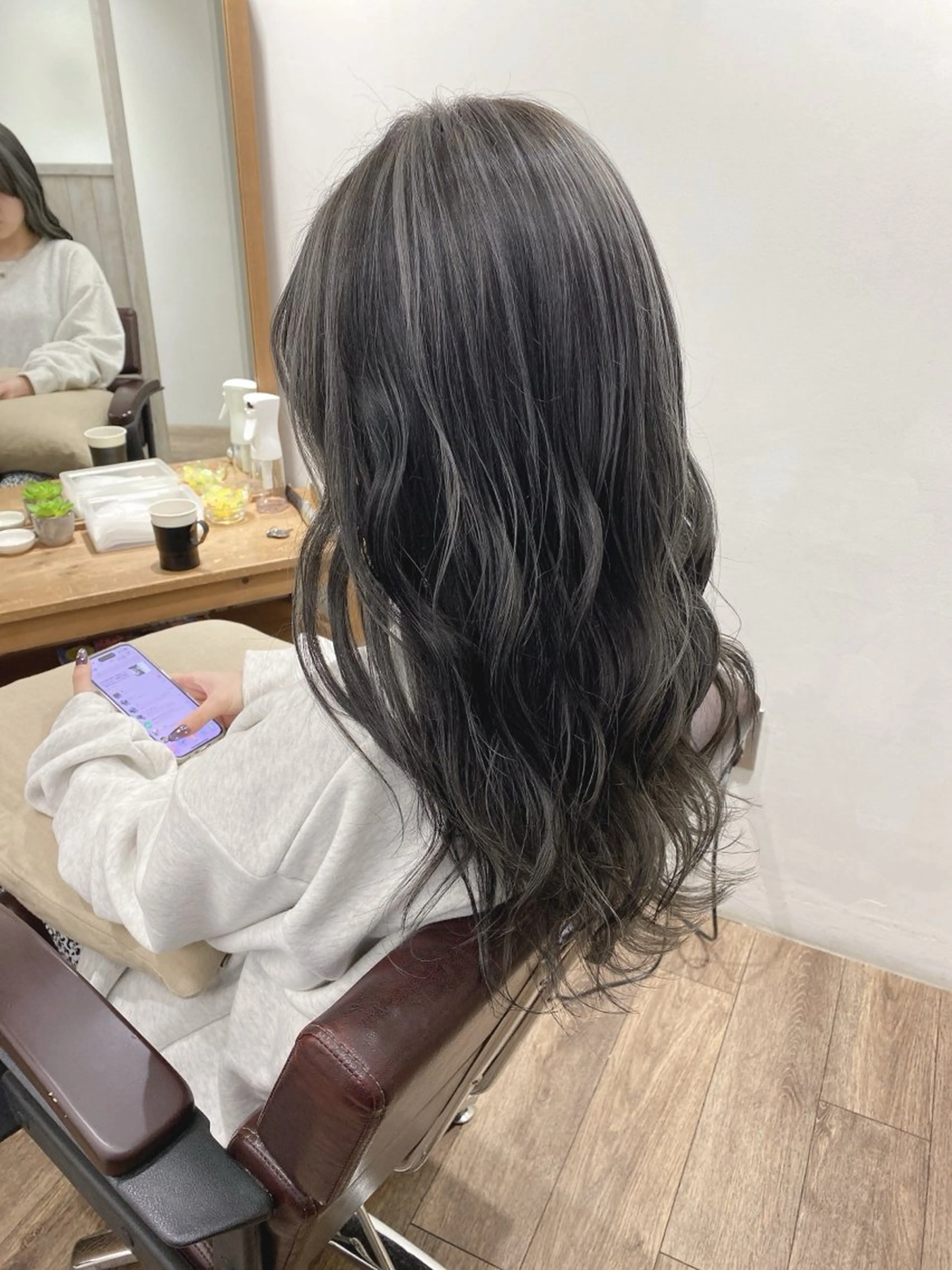 ロング カラー ハイライト⭐️上野 高広のヘアスタイル