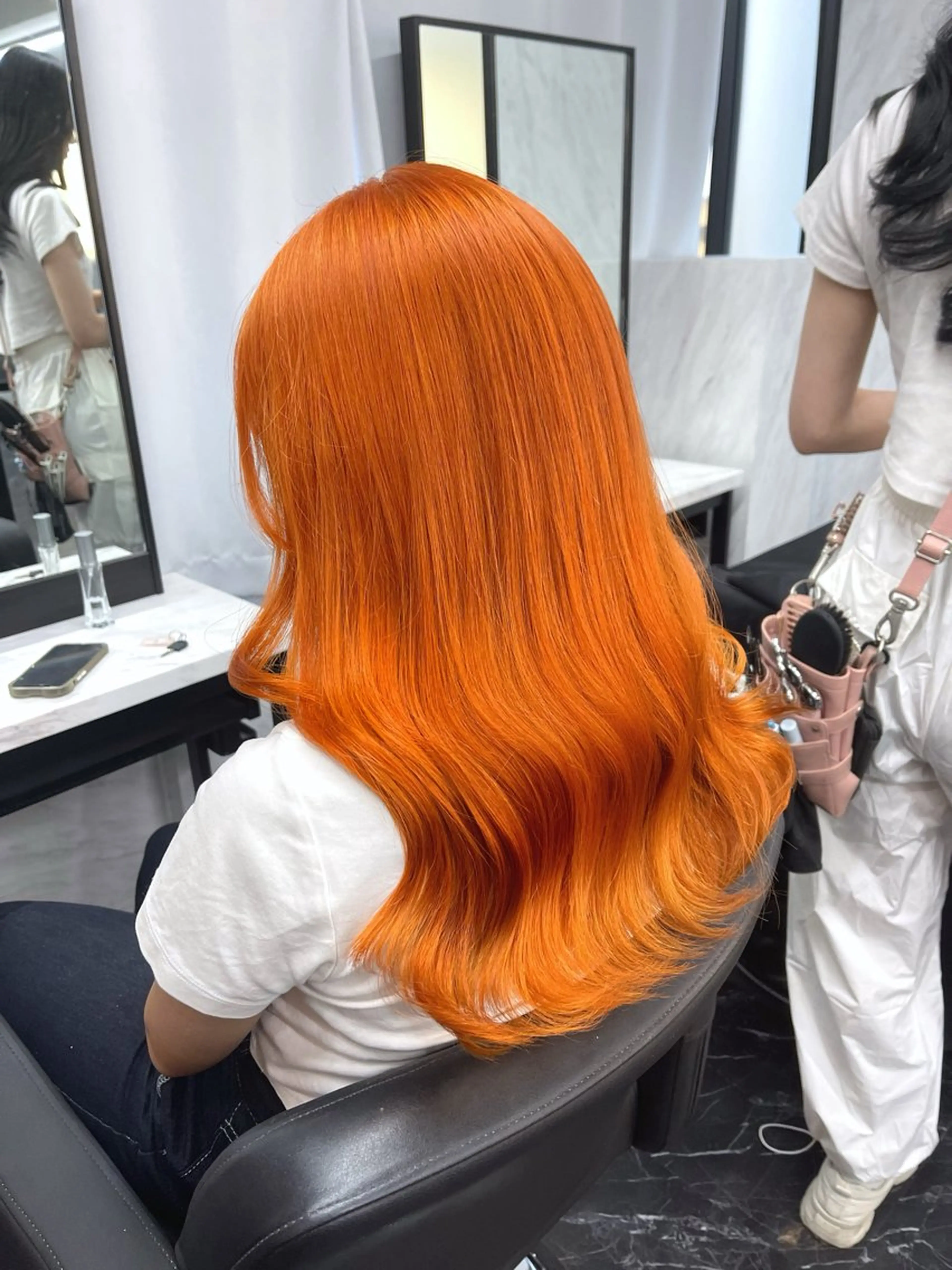 ミディアム カラー ハイトーンカラー ヘアカラー トリートメント route 【ルート】所属・髪質改善/堀江 ケアカラーtoshiのヘアスタイル