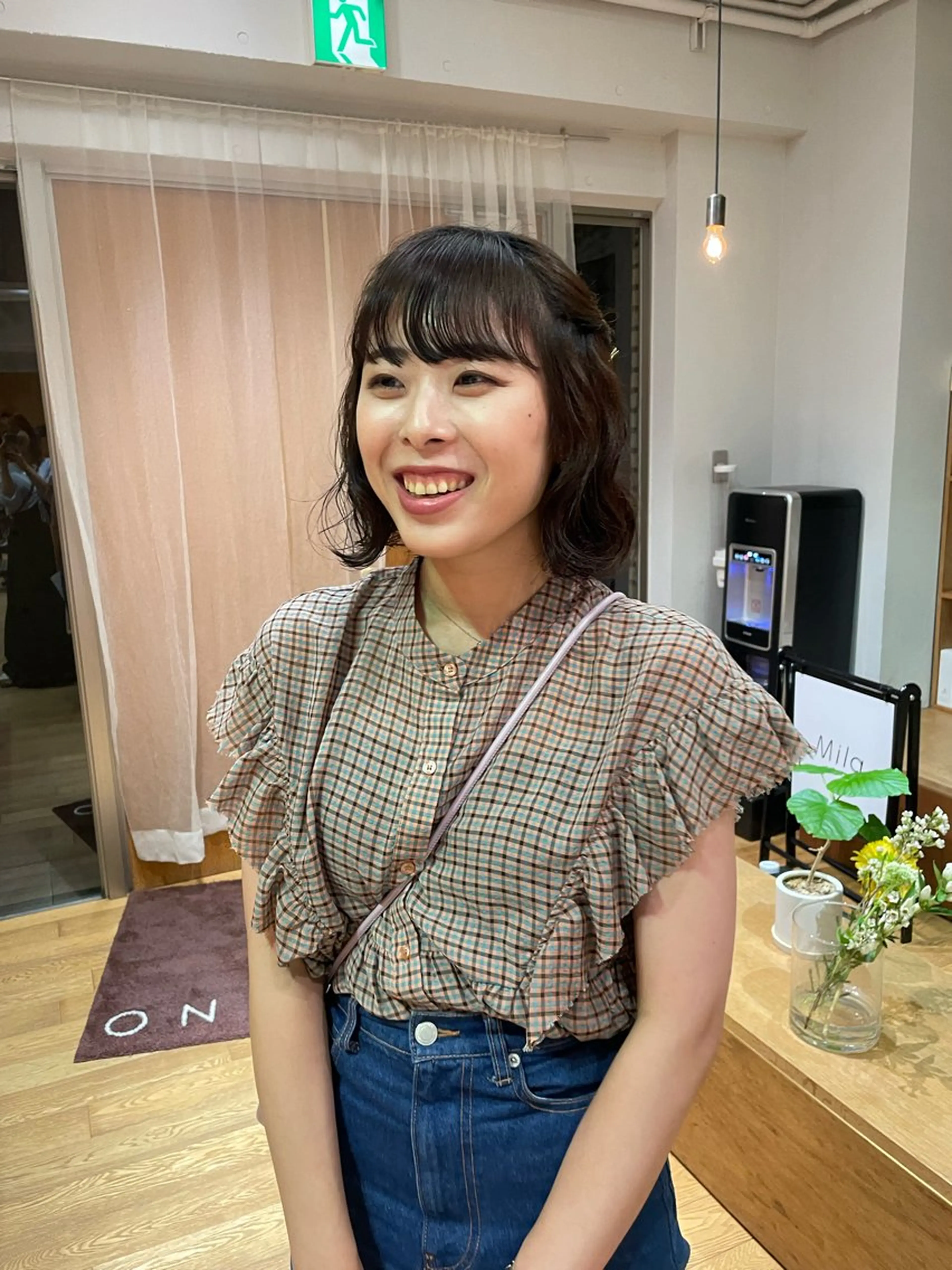 ミディアム パーマ カット パーマ 大橋 芽衣のヘアスタイル