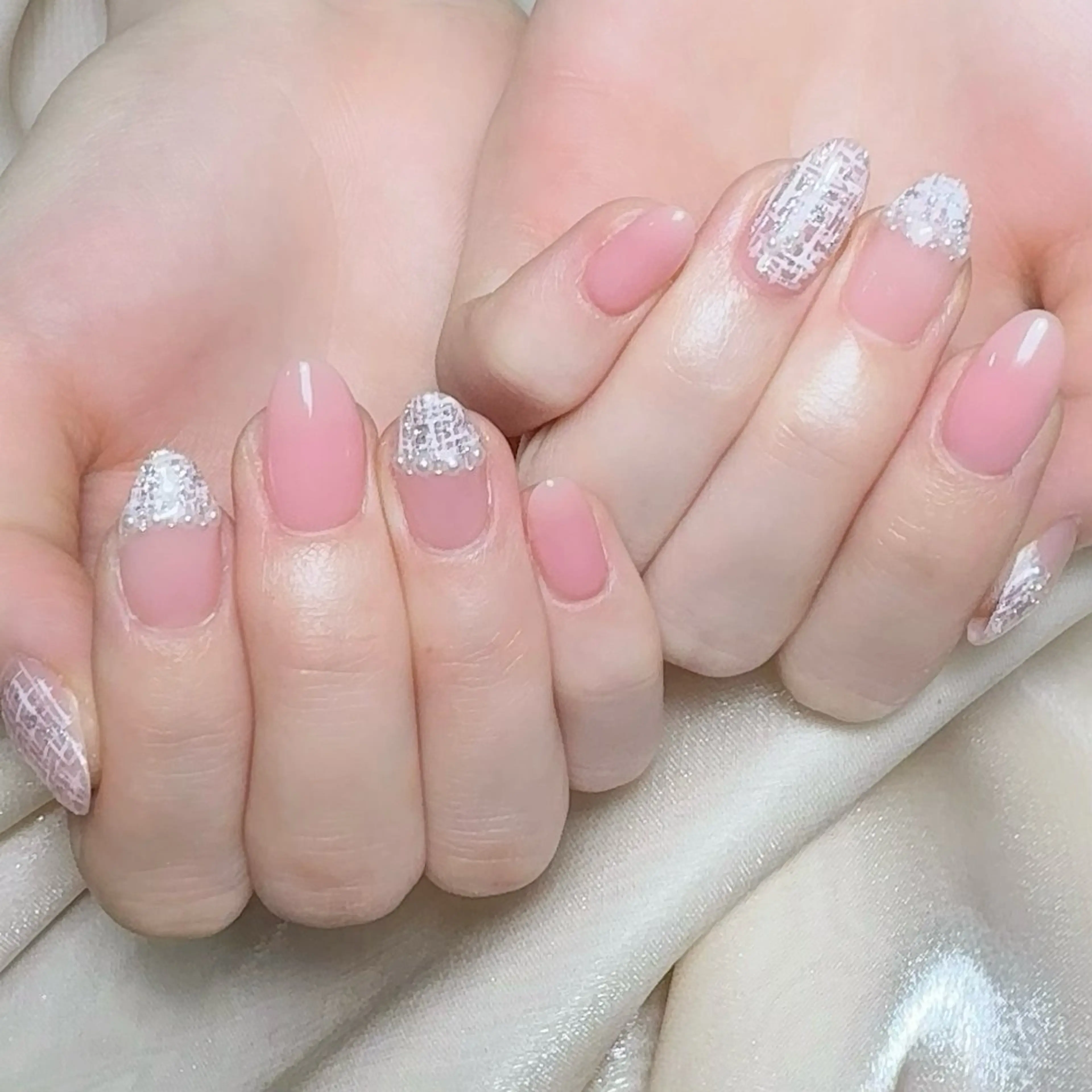 メンズ ネイル メンズ韓国風 アートネイル オーロラネイル ガーリー キラキラネイル ハンドネイル Nail salon 木にいるのネイルデザイン