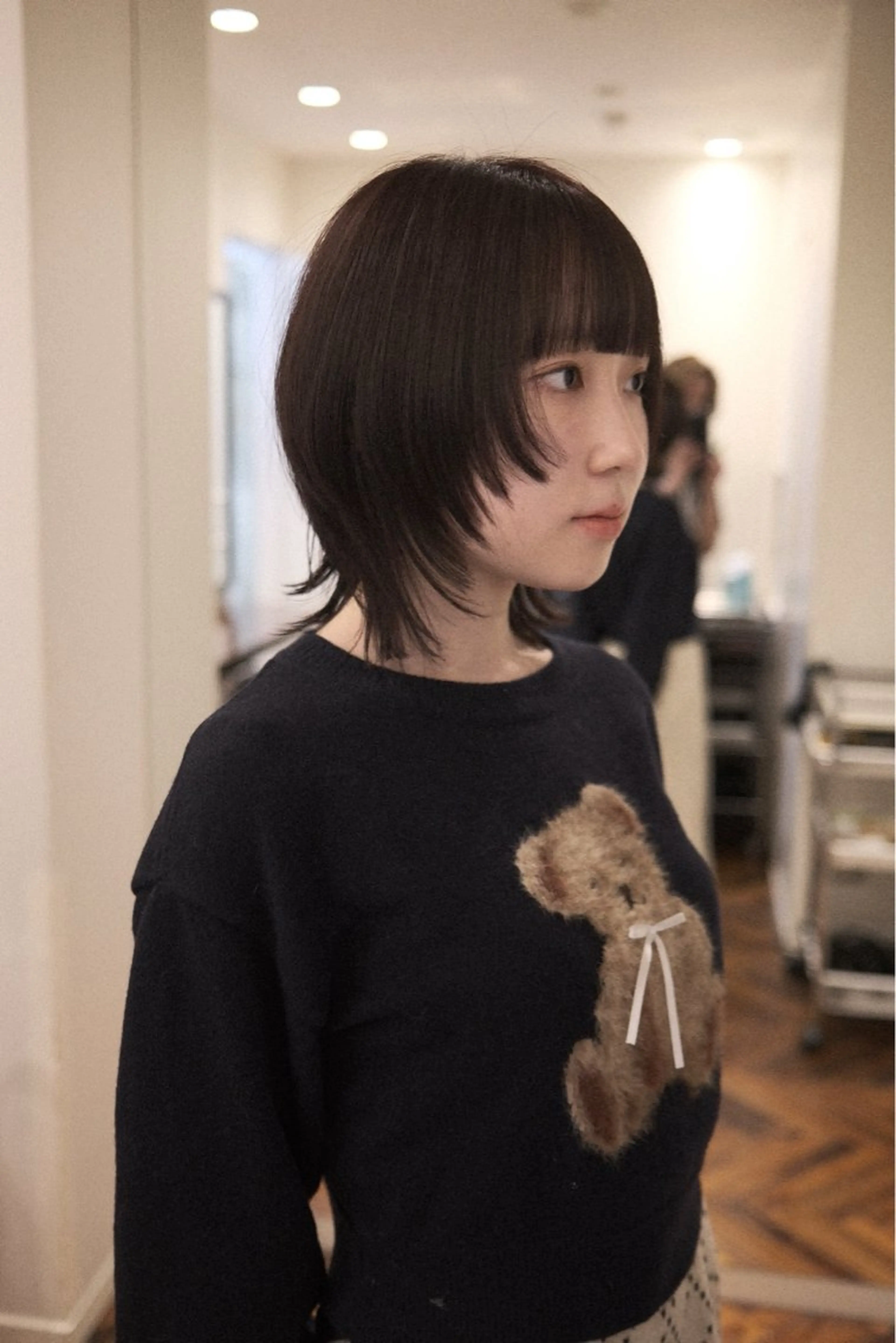 ミディアム カラー レイヤーカット ウルフカット ウルフレイヤー 石倉 龍馬のヘアスタイル