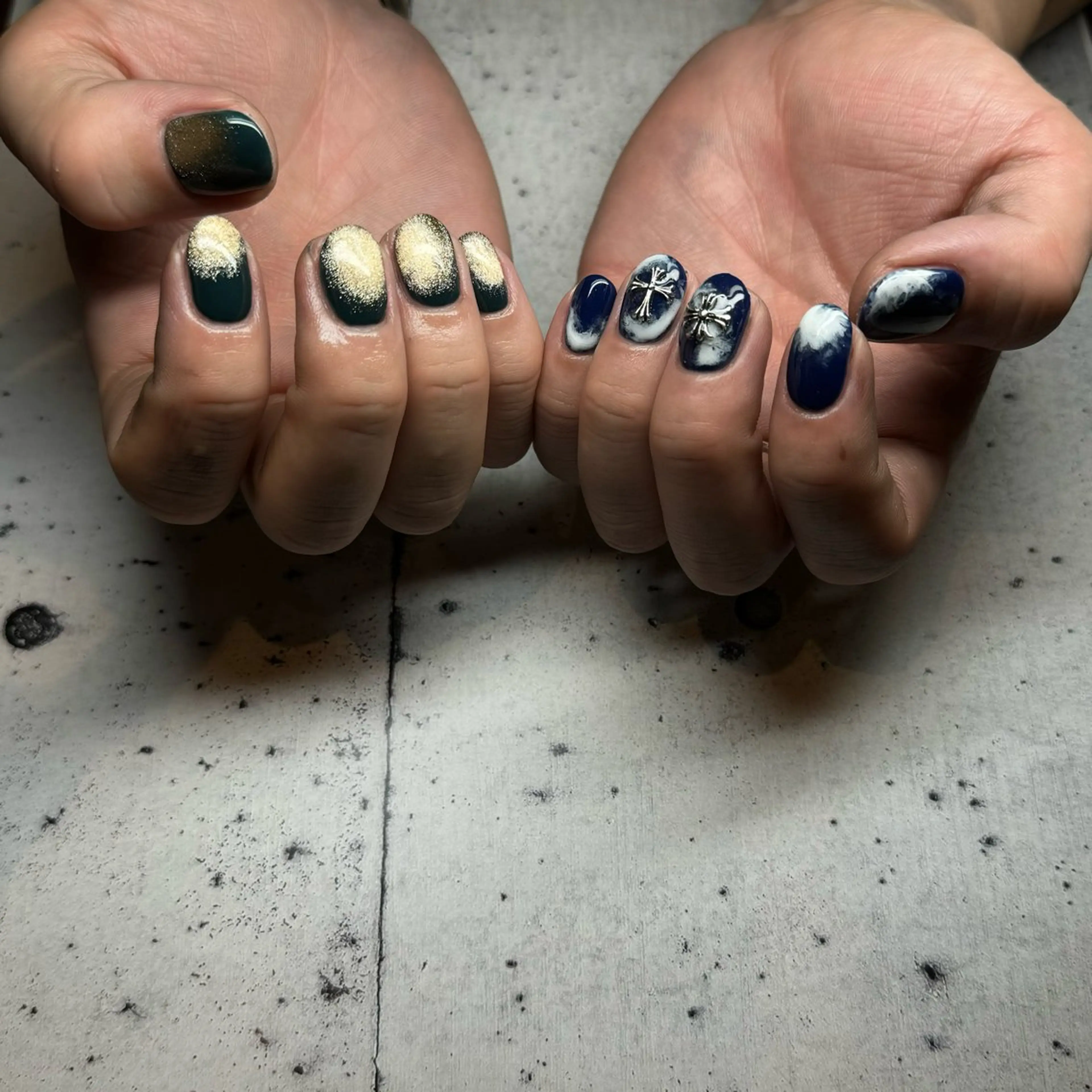 ネイル マグネットネイル ハンドネイル 𝐫𝐚𝐢 𝐧𝐚𝐢𝐥のネイルデザイン