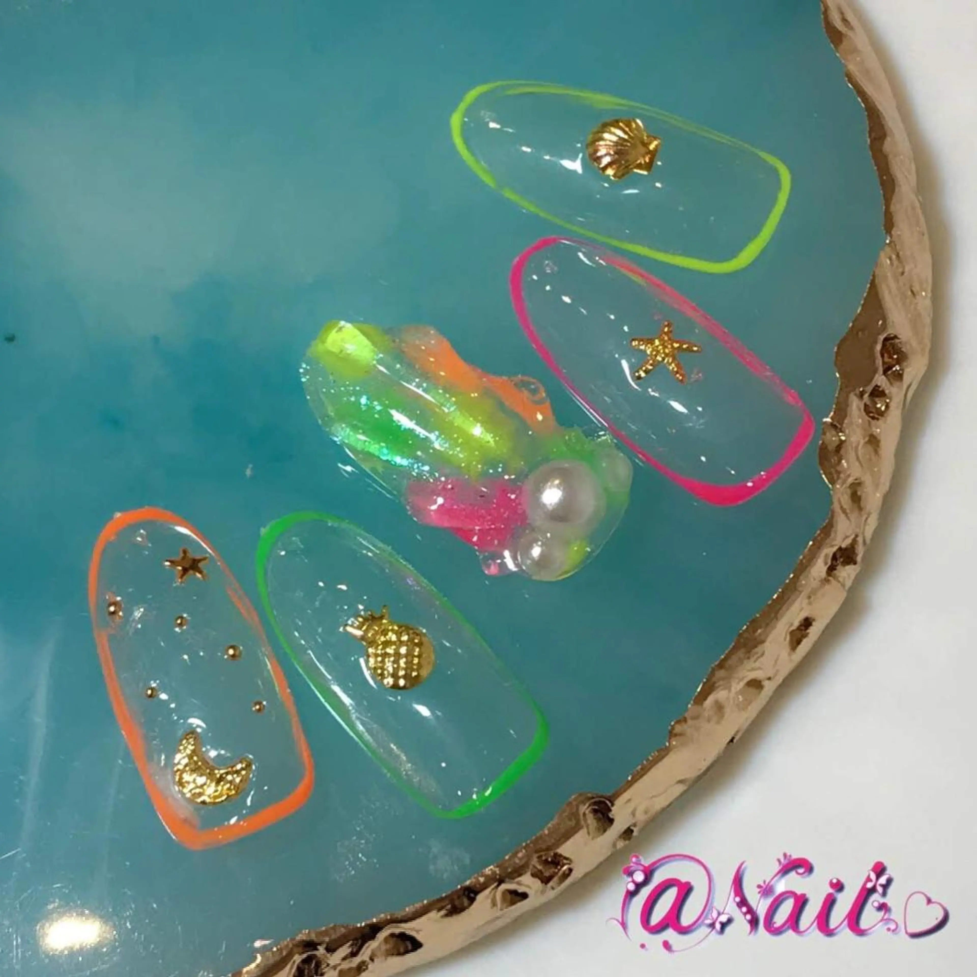 ネイル ネイルチップ 小尾 栞のネイルデザイン