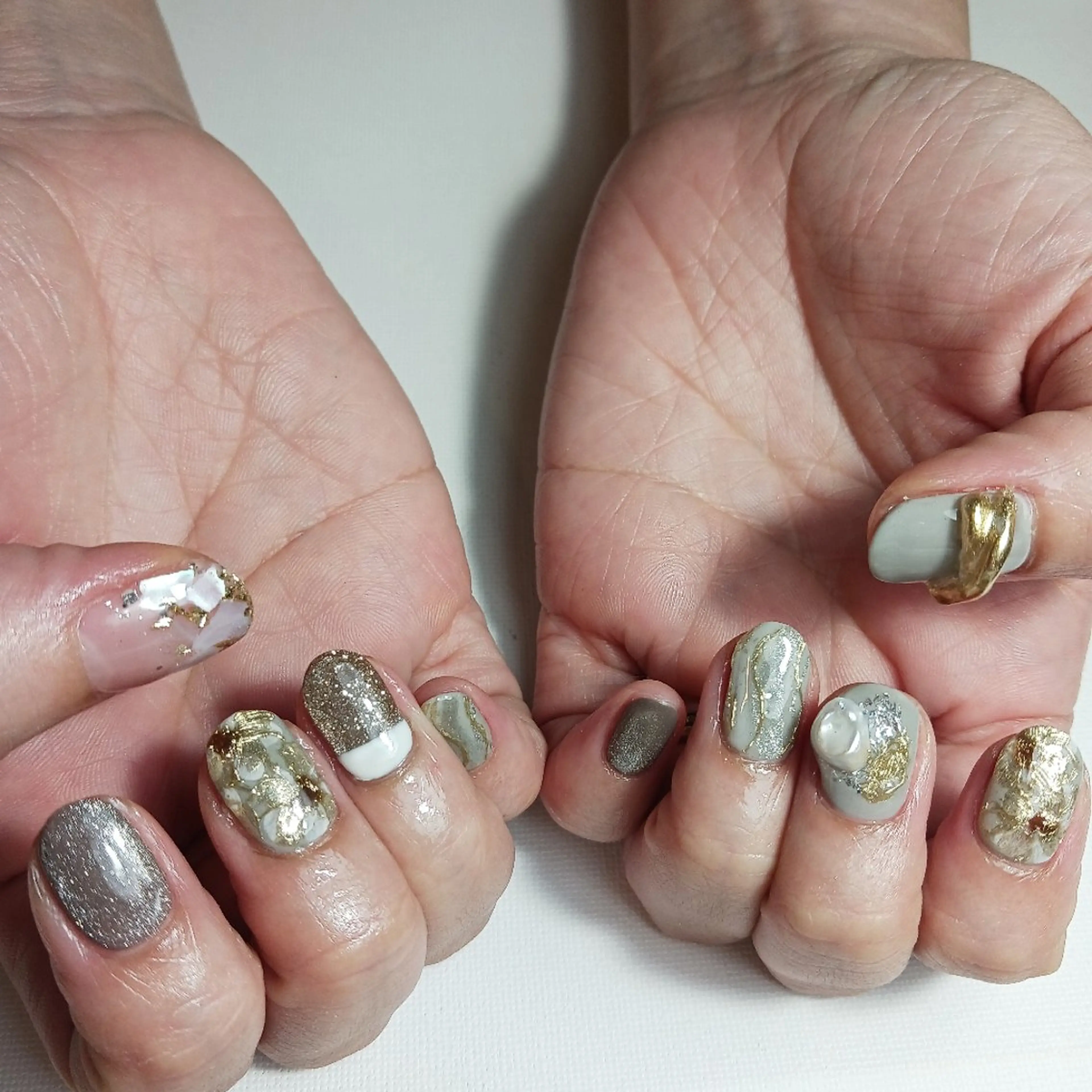 ネイル ジェルネイル 持ち込み ショートネイル ハンドネイル owlnail /持込みデザイン専門のネイルデザイン