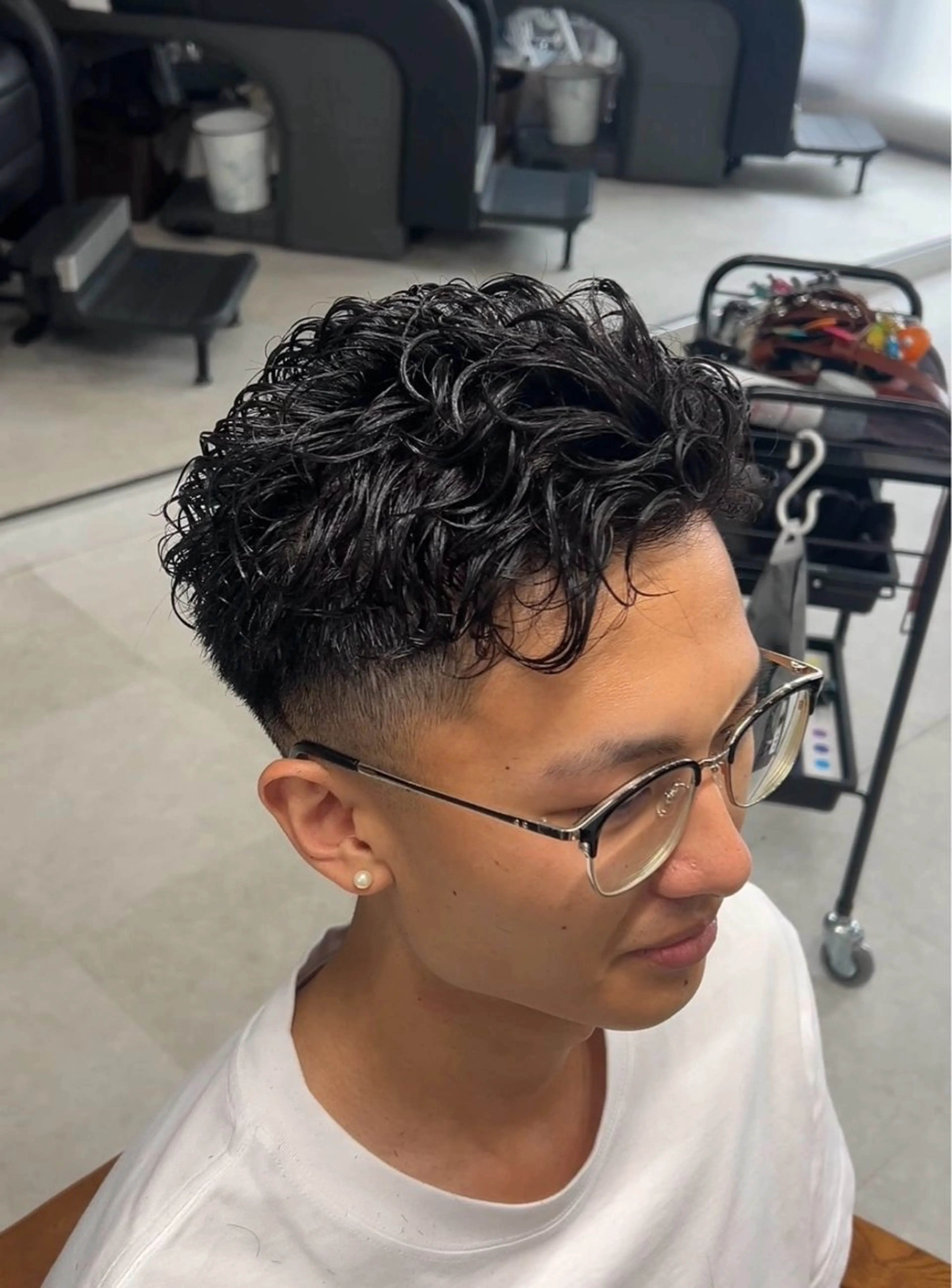 パーマ メンズ カット パーマ トリートメント ヘッドスパ ヘアセット カズキ🌼曲がる 縮毛矯正のヘアスタイル