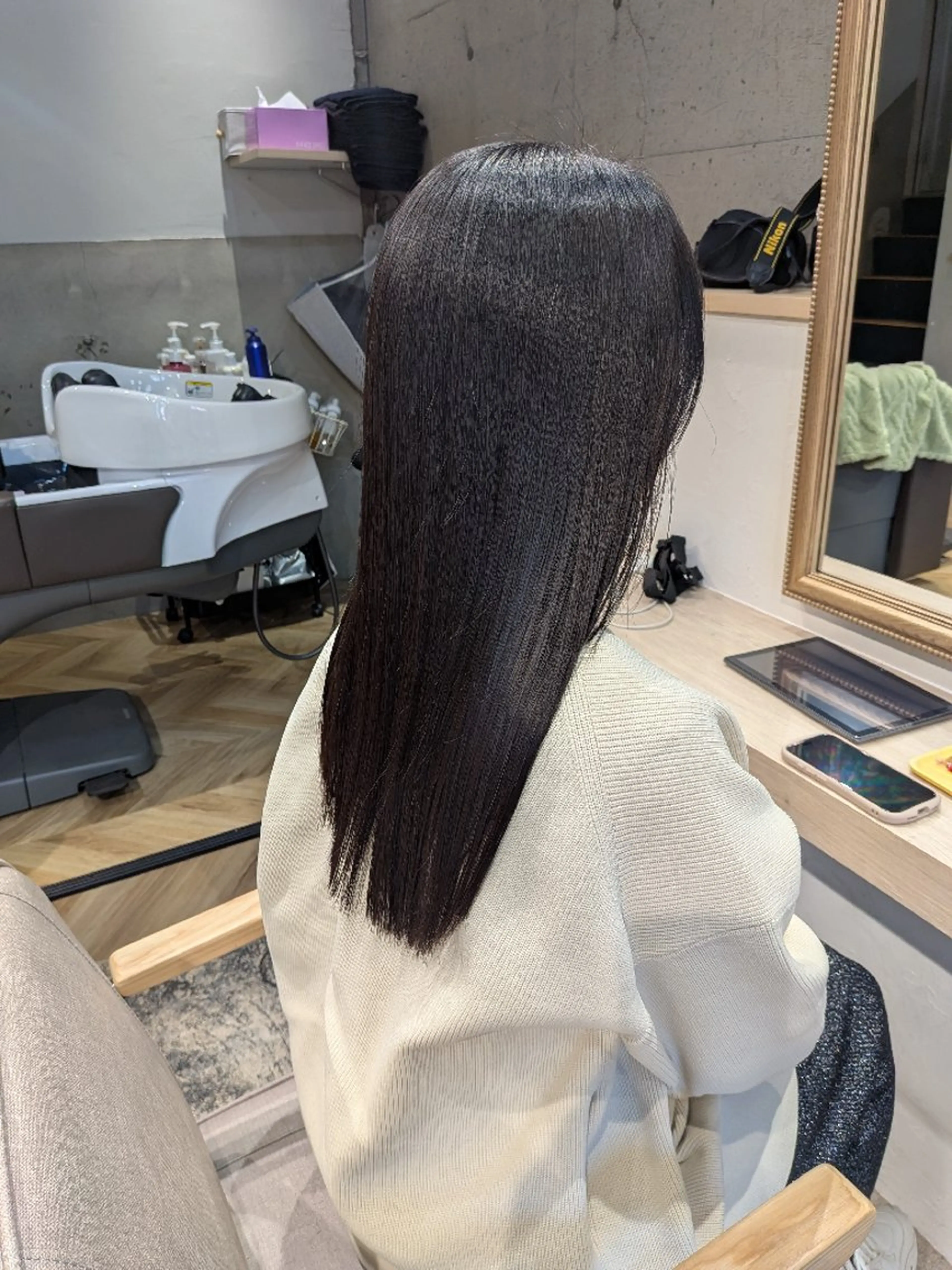 ロング カット 縮毛矯正 トリートメント ripero   のエステ・リラクイメージ