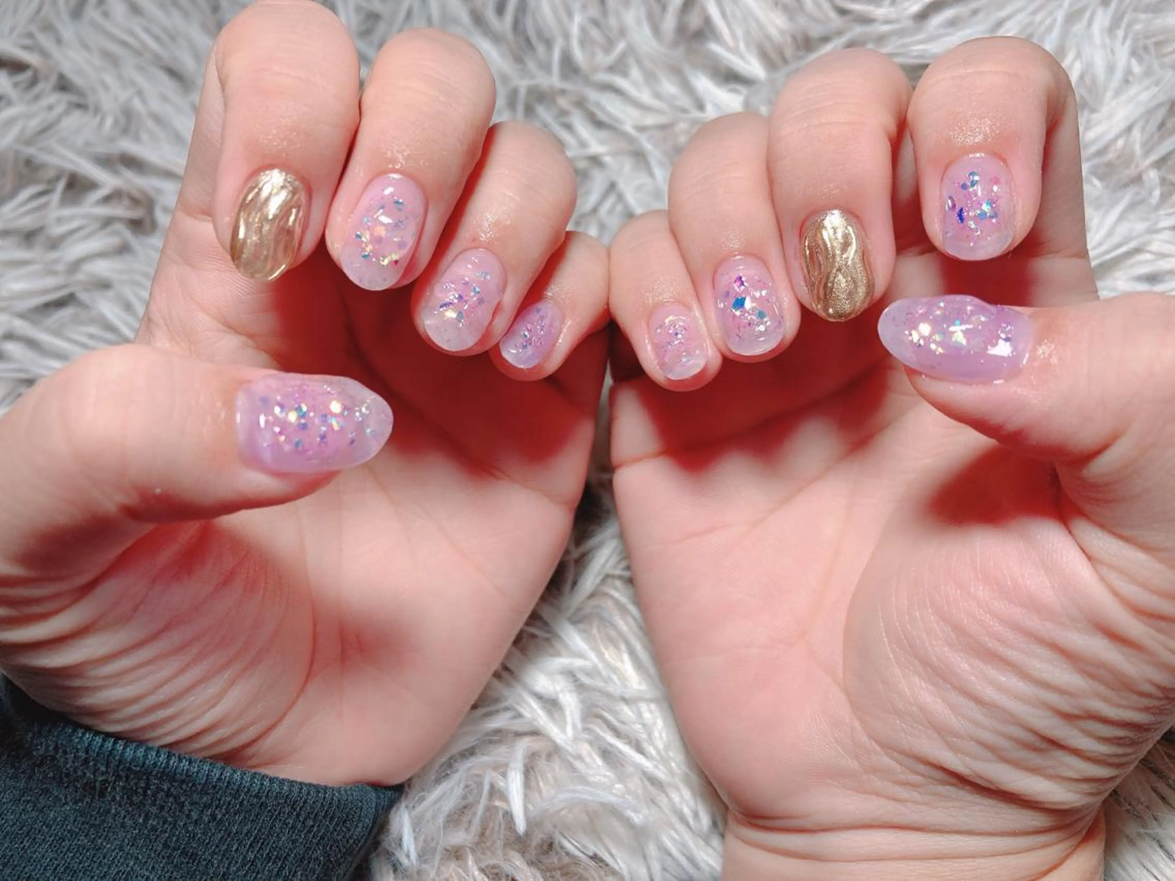 ショート ネイル ハンドネイル フットネイル ✴︎ Delightのネイルデザイン