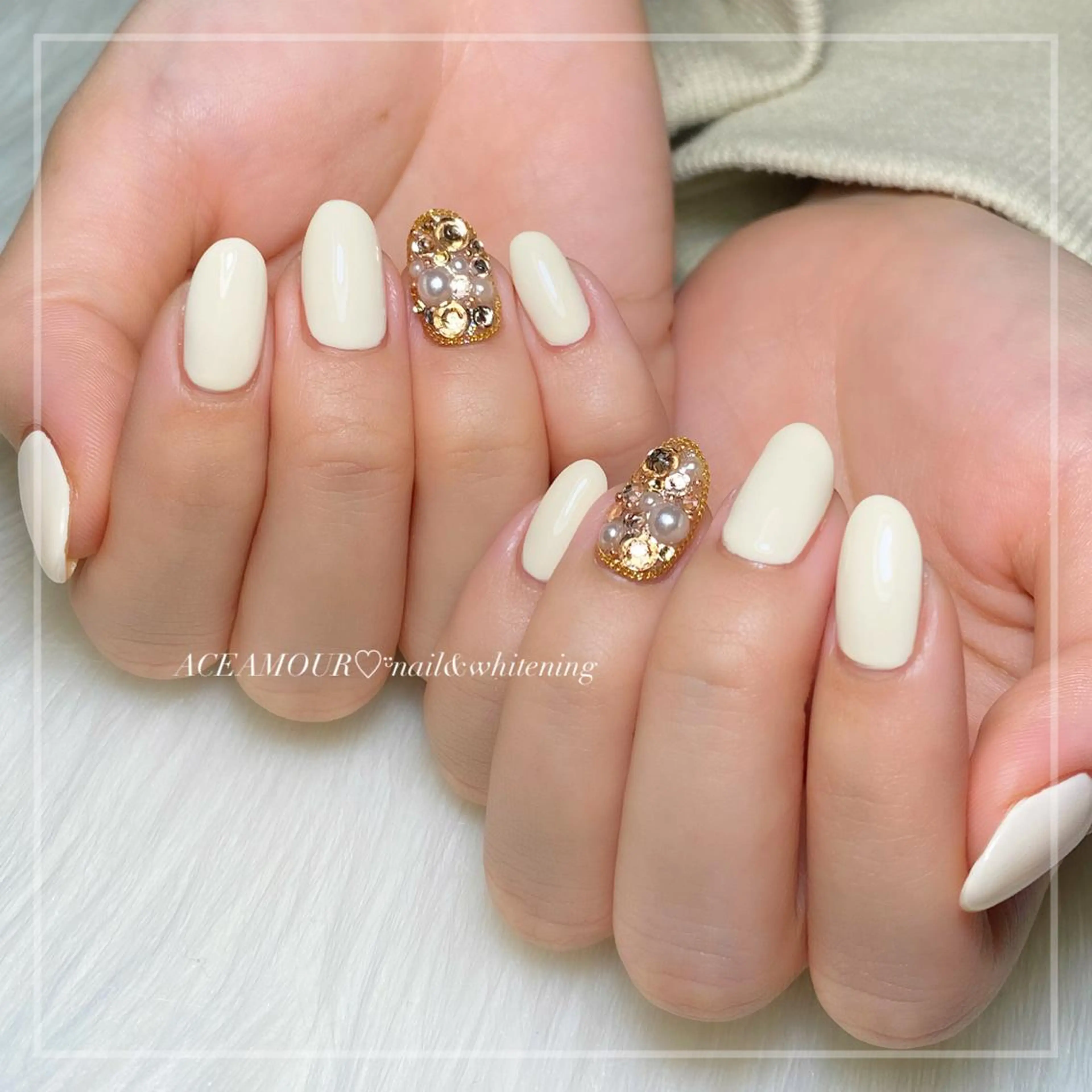 ネイル ネイル/耳つぼ /新ホワイトニングのネイルデザイン