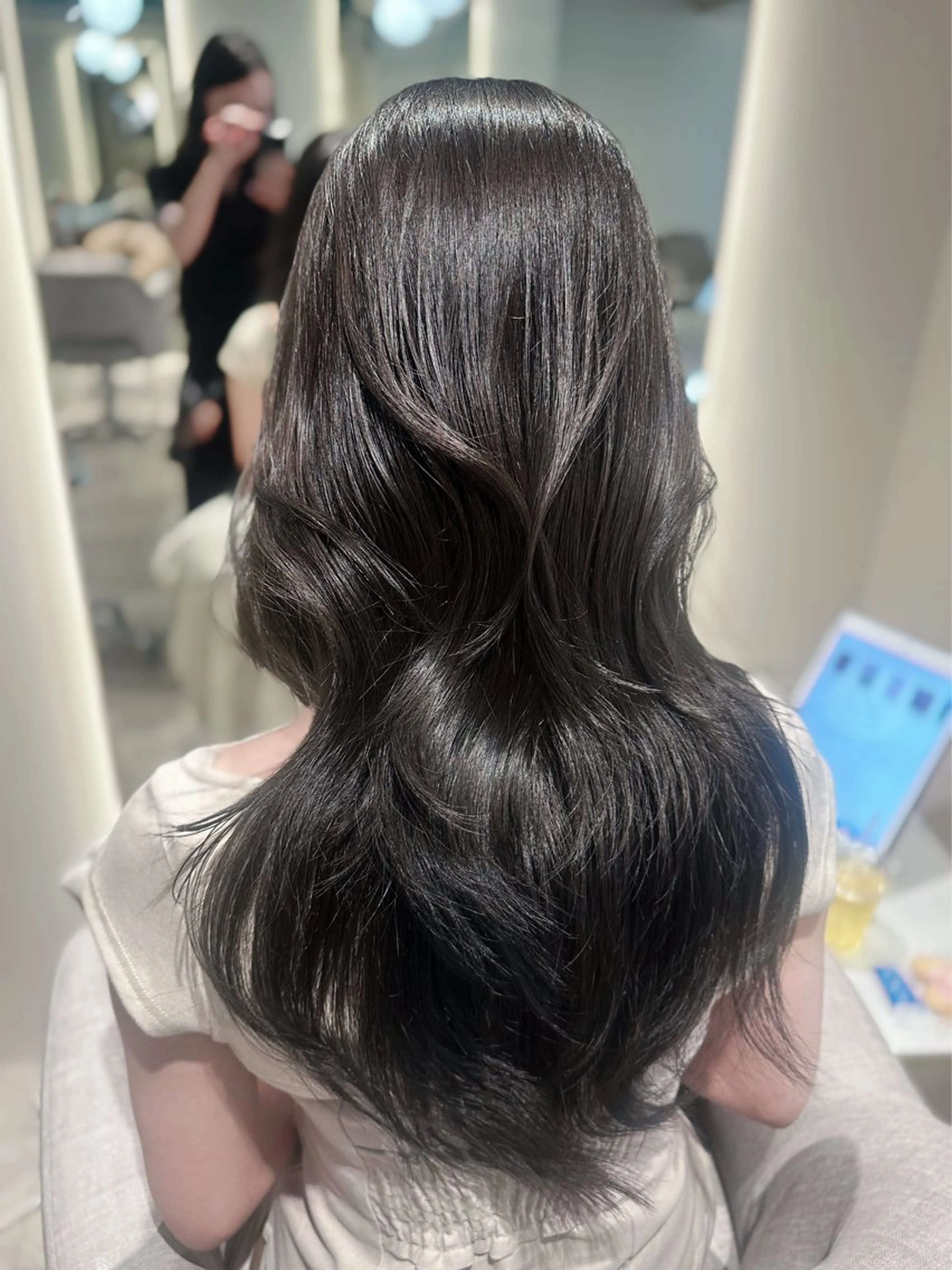 ロング カット ヘアカラー トリートメント レイヤー/顔周り 田山　穂波のヘアスタイル