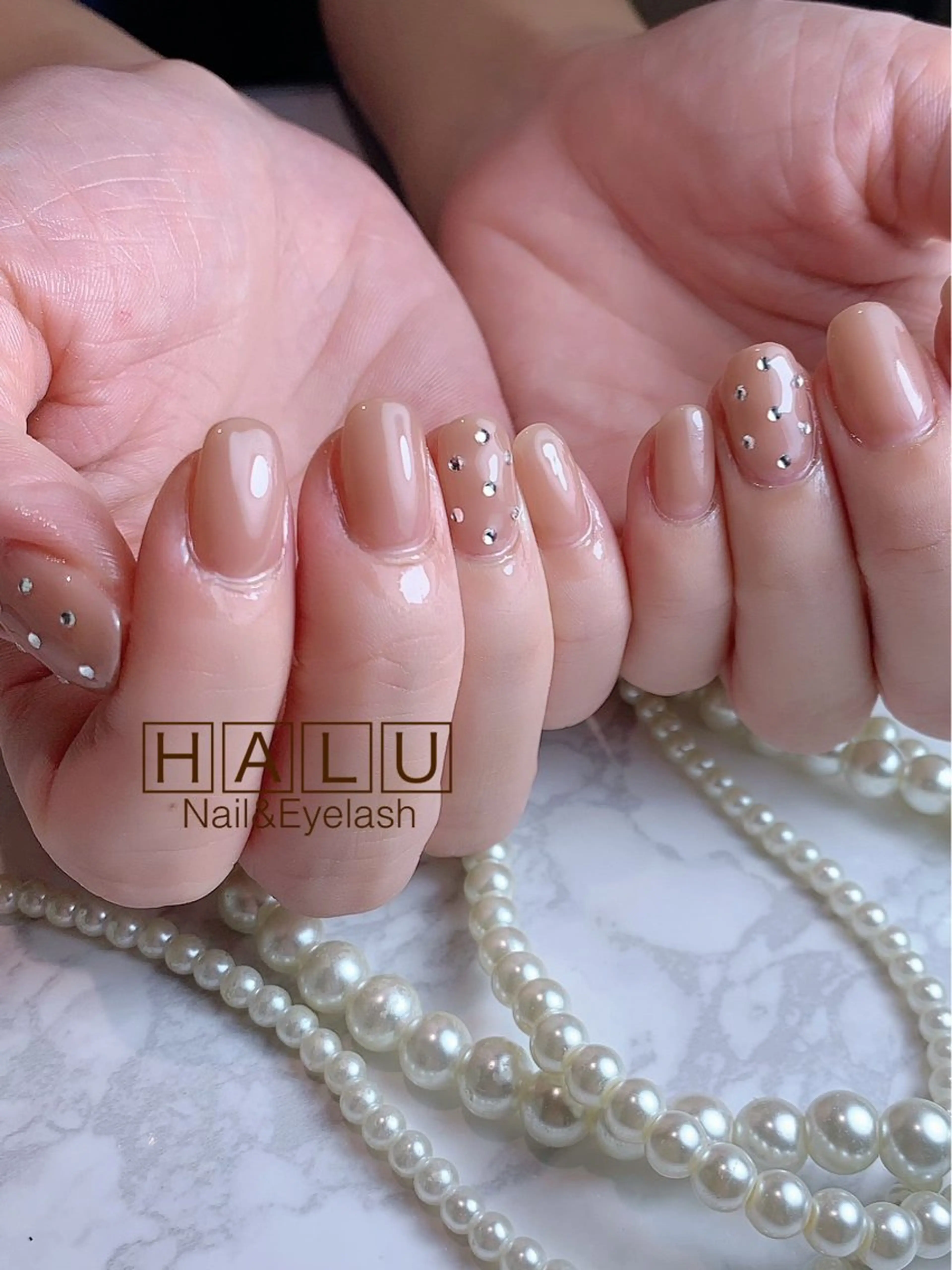 ネイル ブラウン HALU ハルのネイルデザイン