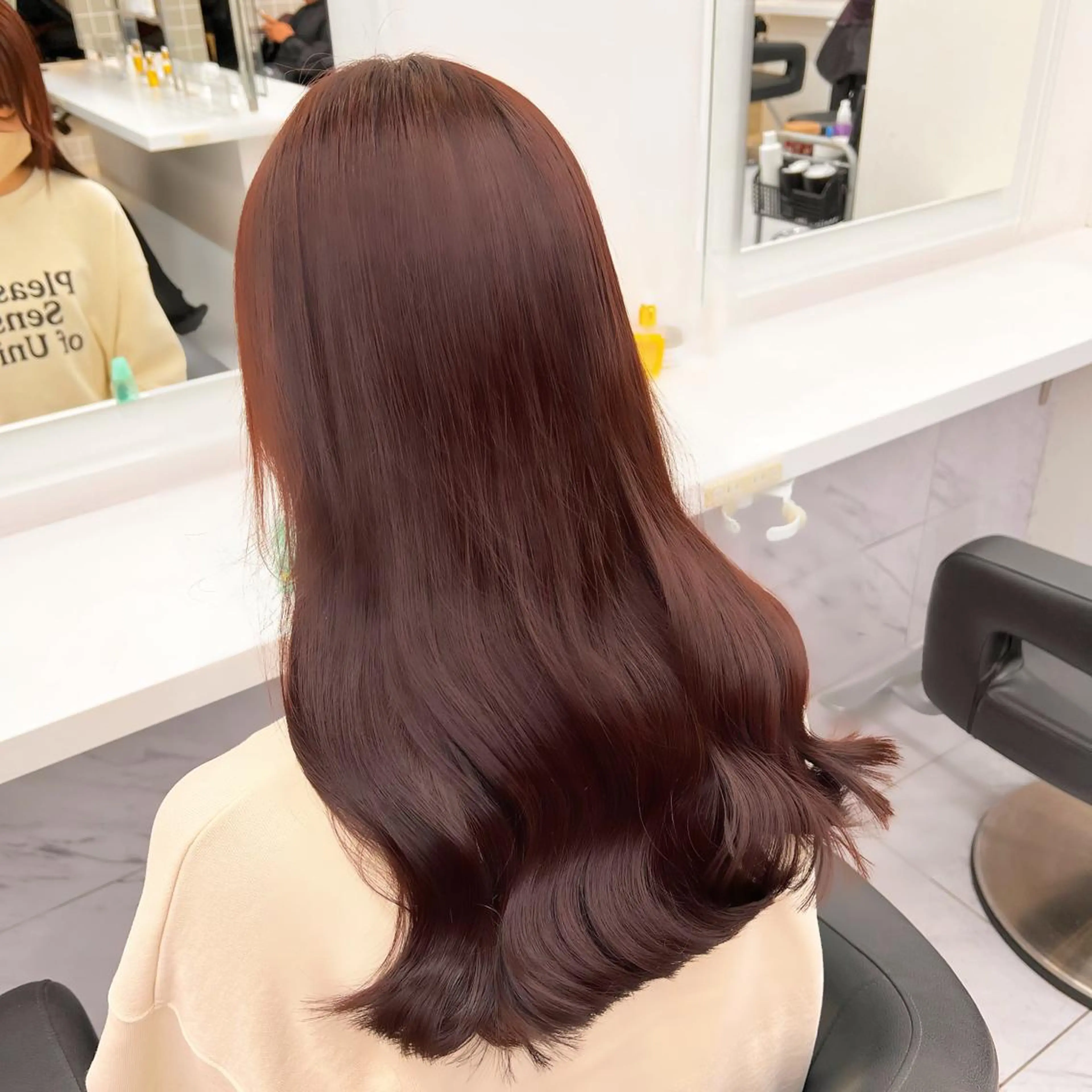 セミロング 💖札幌カラー 指名No.1💖玲奈のヘアスタイル