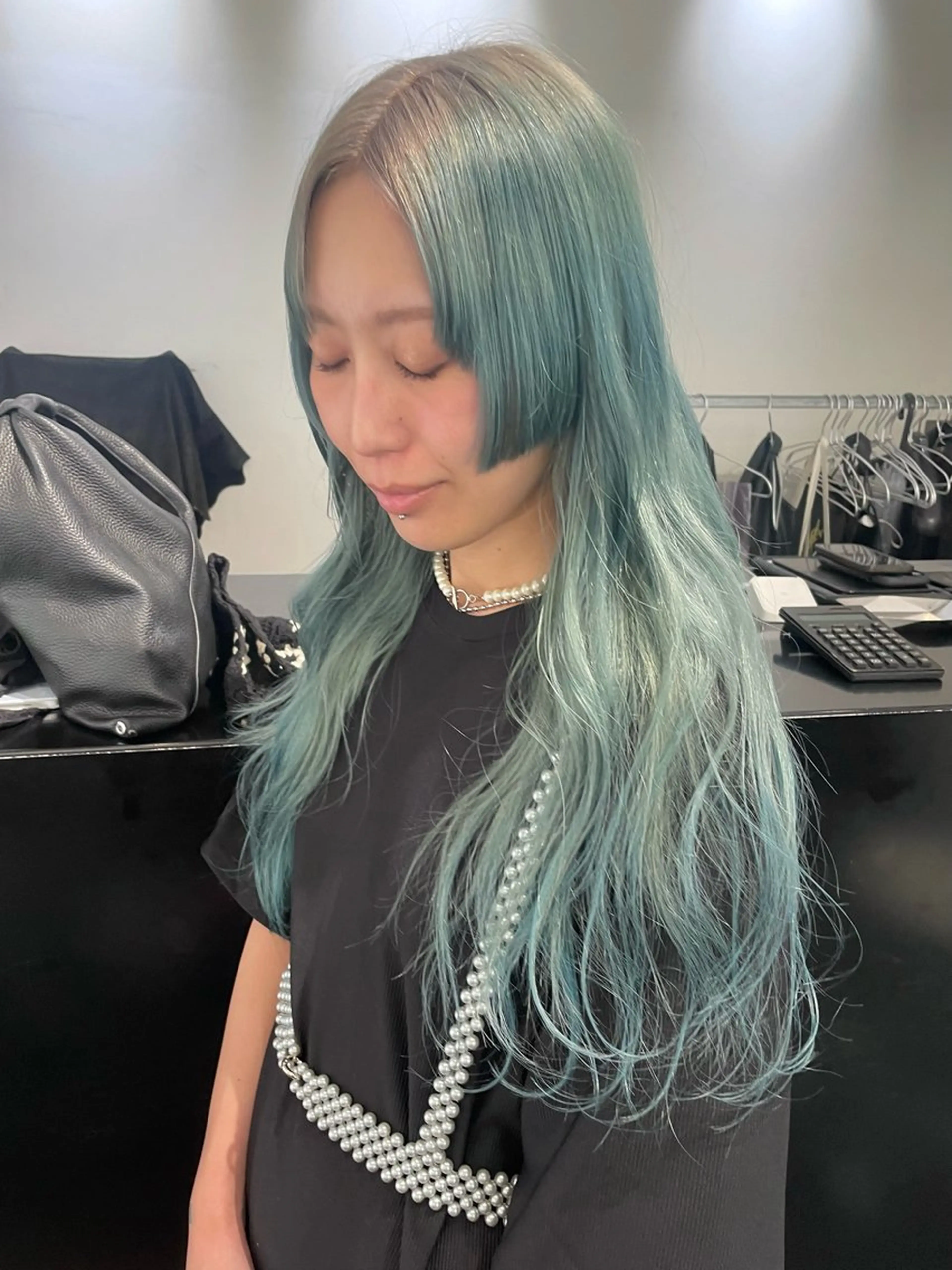 ロング カラー ヘアアレンジ ブリーチ カット ヘアカラー トリートメント 艶ハイトーン/ヘア アレンジAYAKAのヘアスタイル