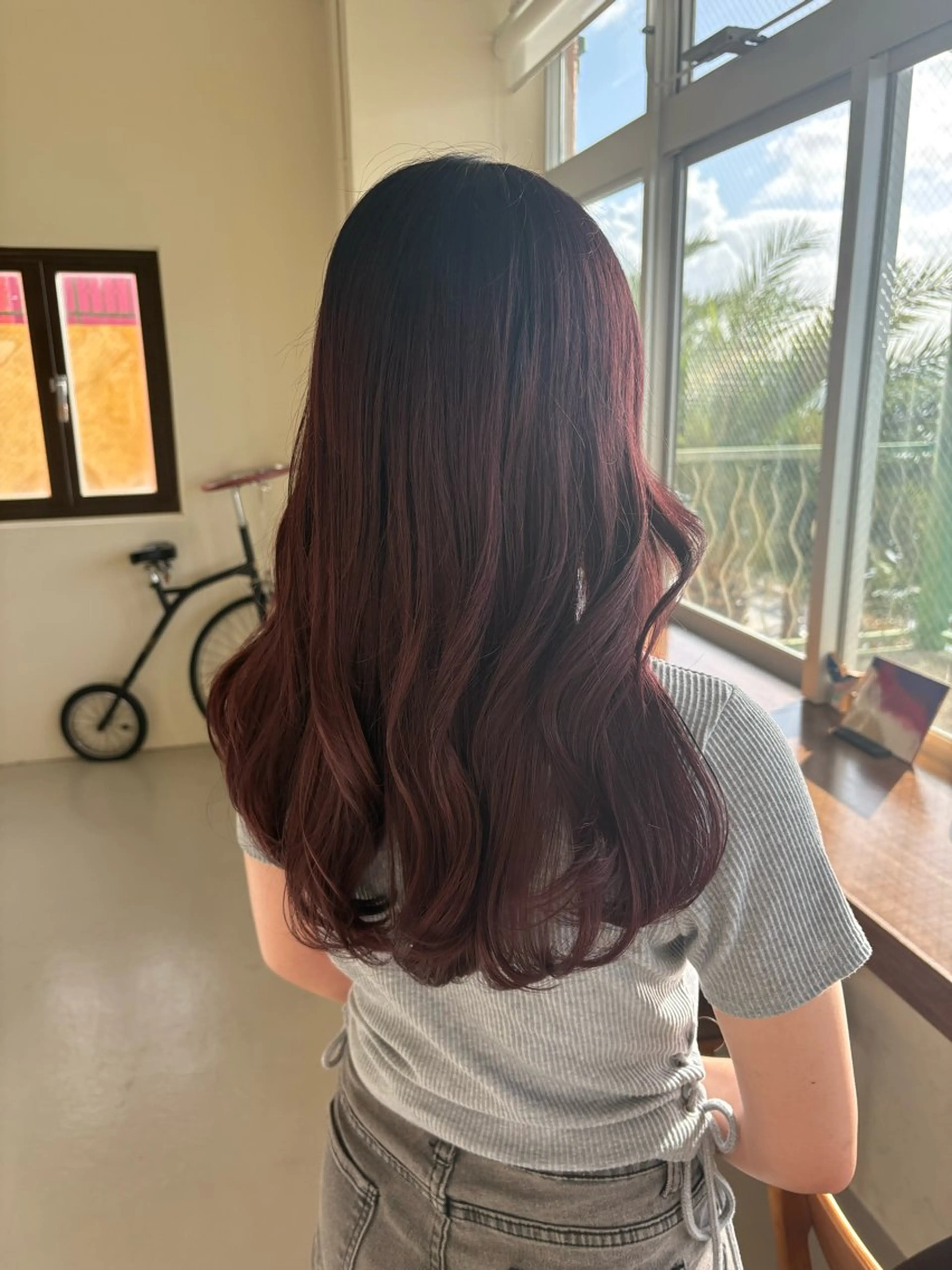 カラー カット ヘアカラー ミディアムレイヤー/ 艶カラーNorikaのヘアスタイル