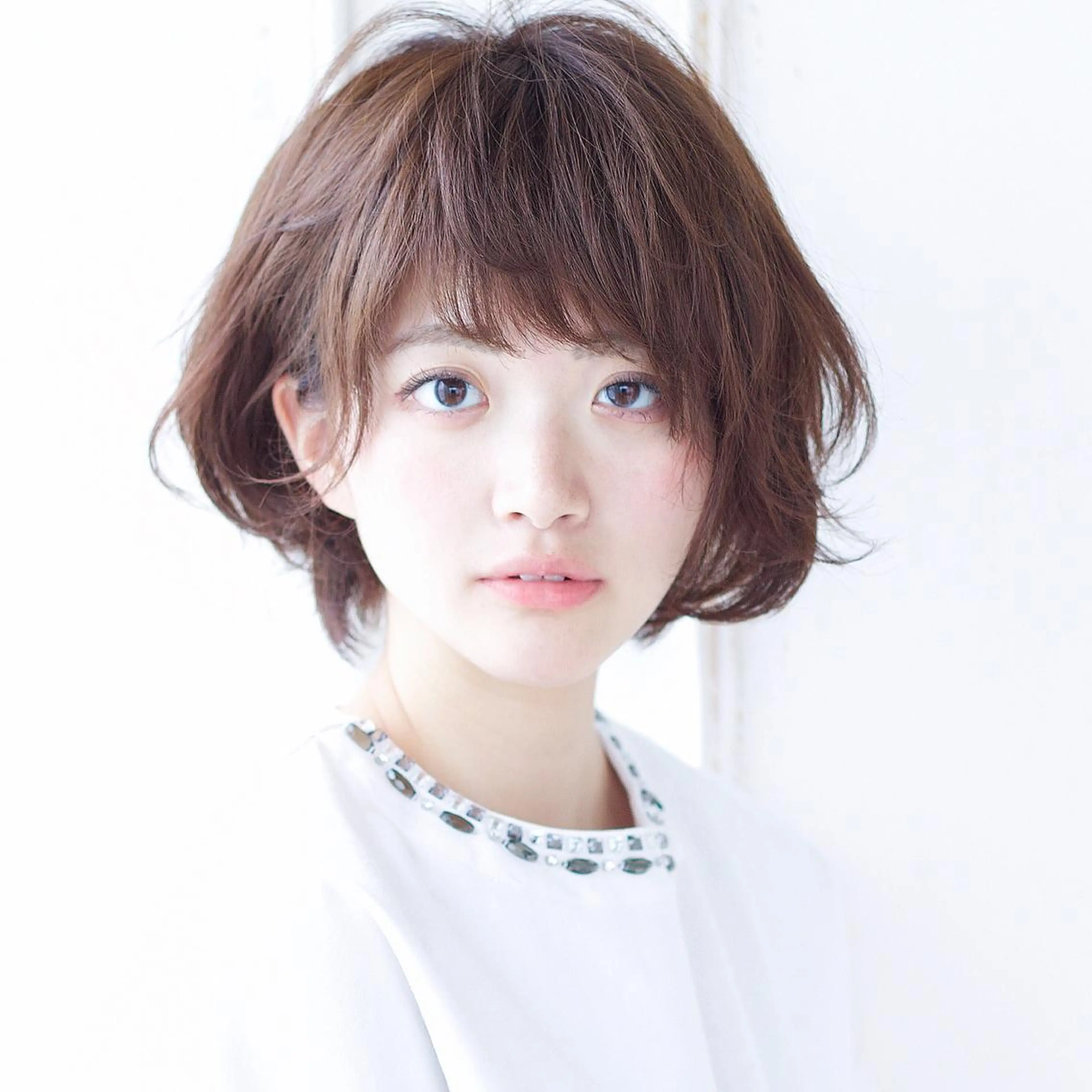 ショート カラー ボブ 上田 ヒロツグのヘアスタイル