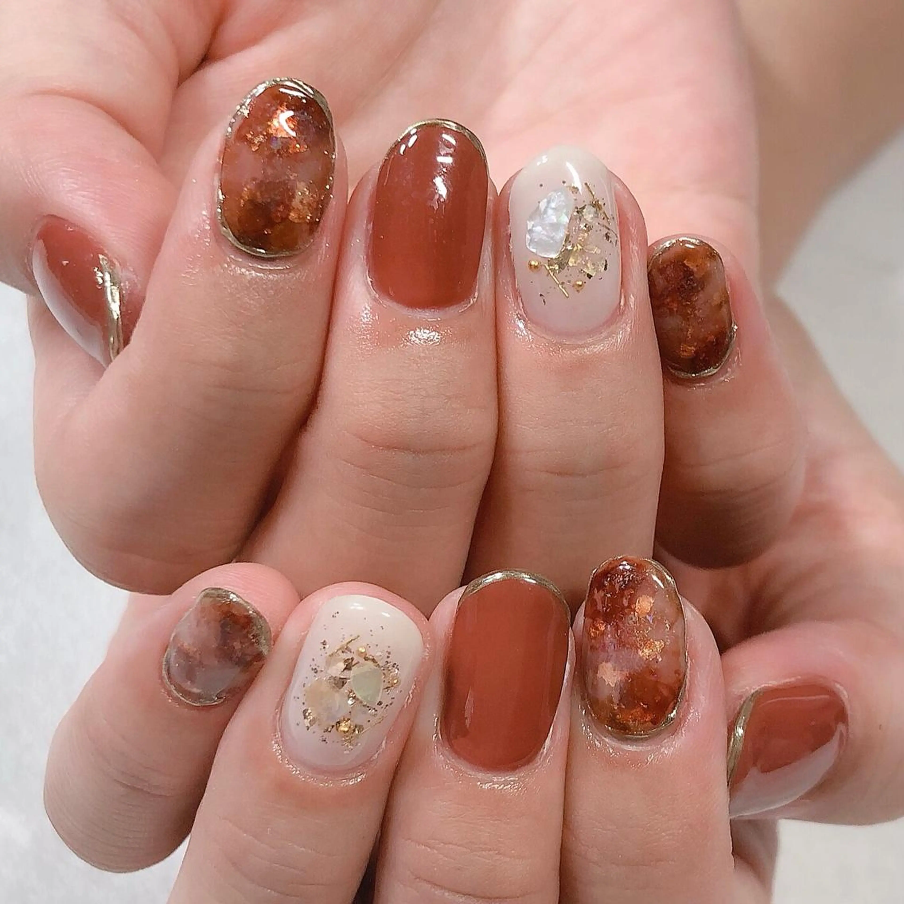 ネイル ジェルネイル 東 千夏のネイルデザイン