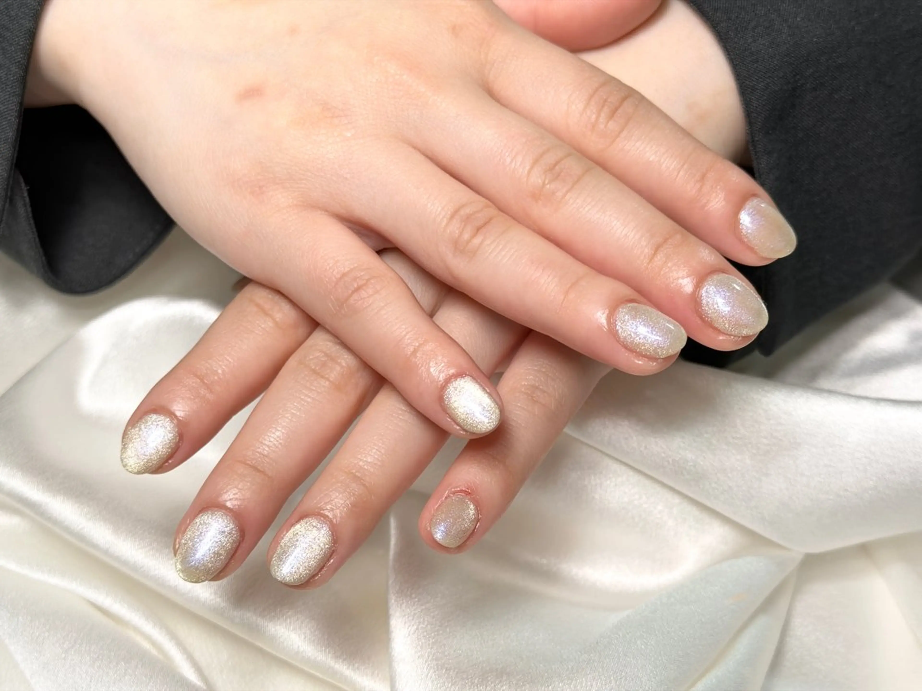 ネイル マグネットネイル マグネットワンカラー ワンカラーネイル ウ ラナのネイルデザイン