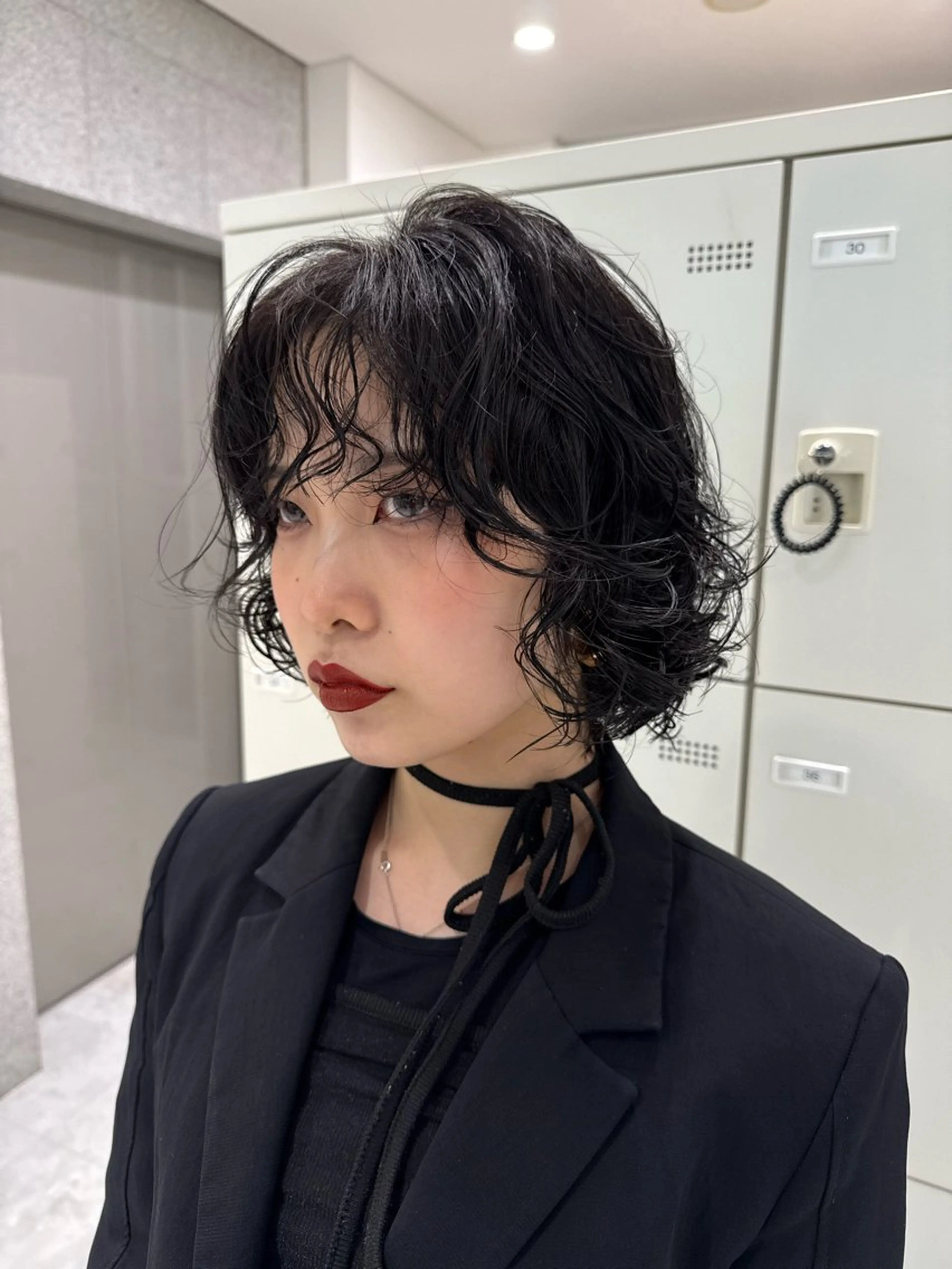 ショート カット パーマ ♡上品韓国髪♡ブラ ウン/SAYATOのヘアスタイル